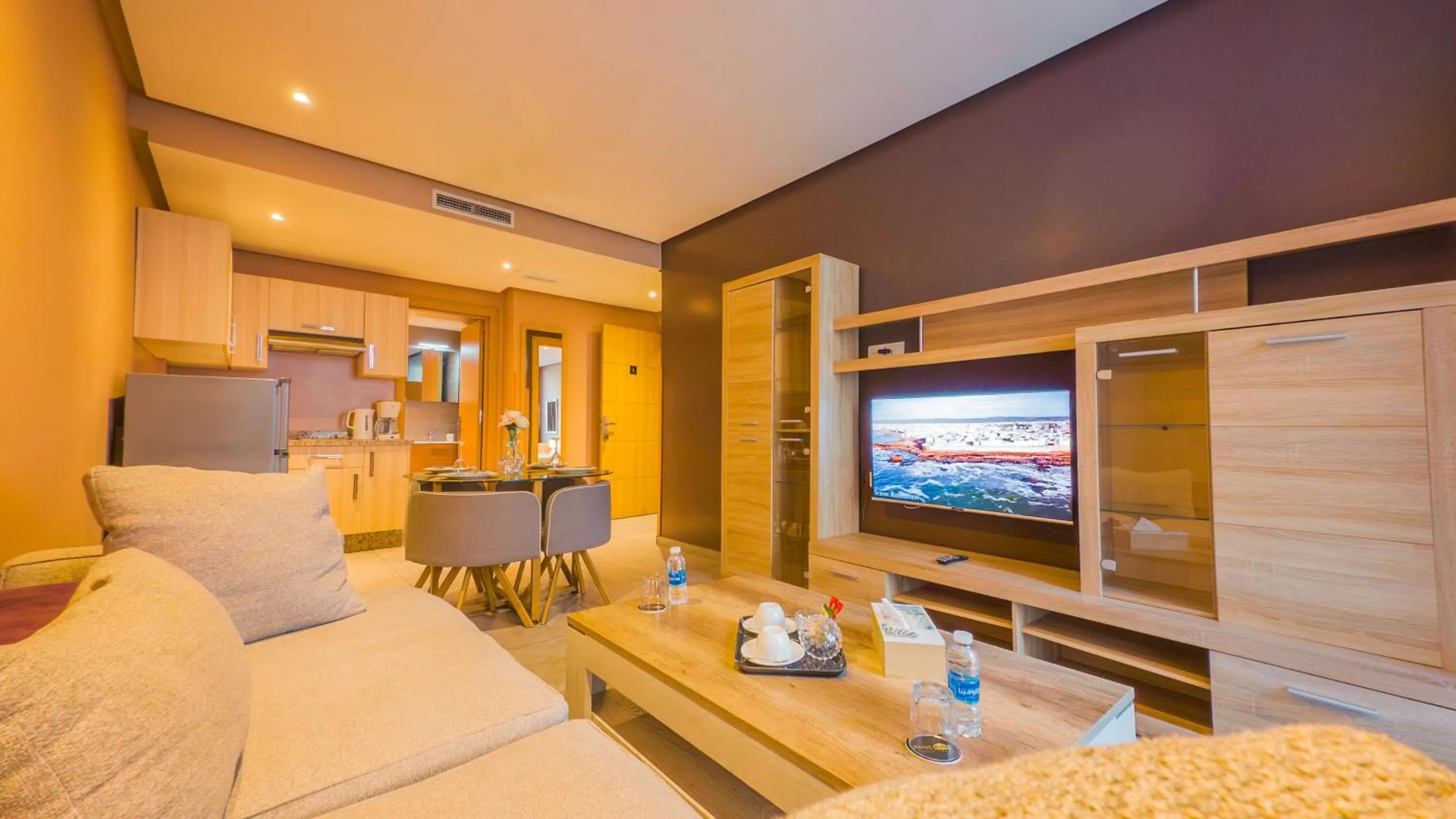 Living room, Bed in Atlas-Résidence by Rent-Inn