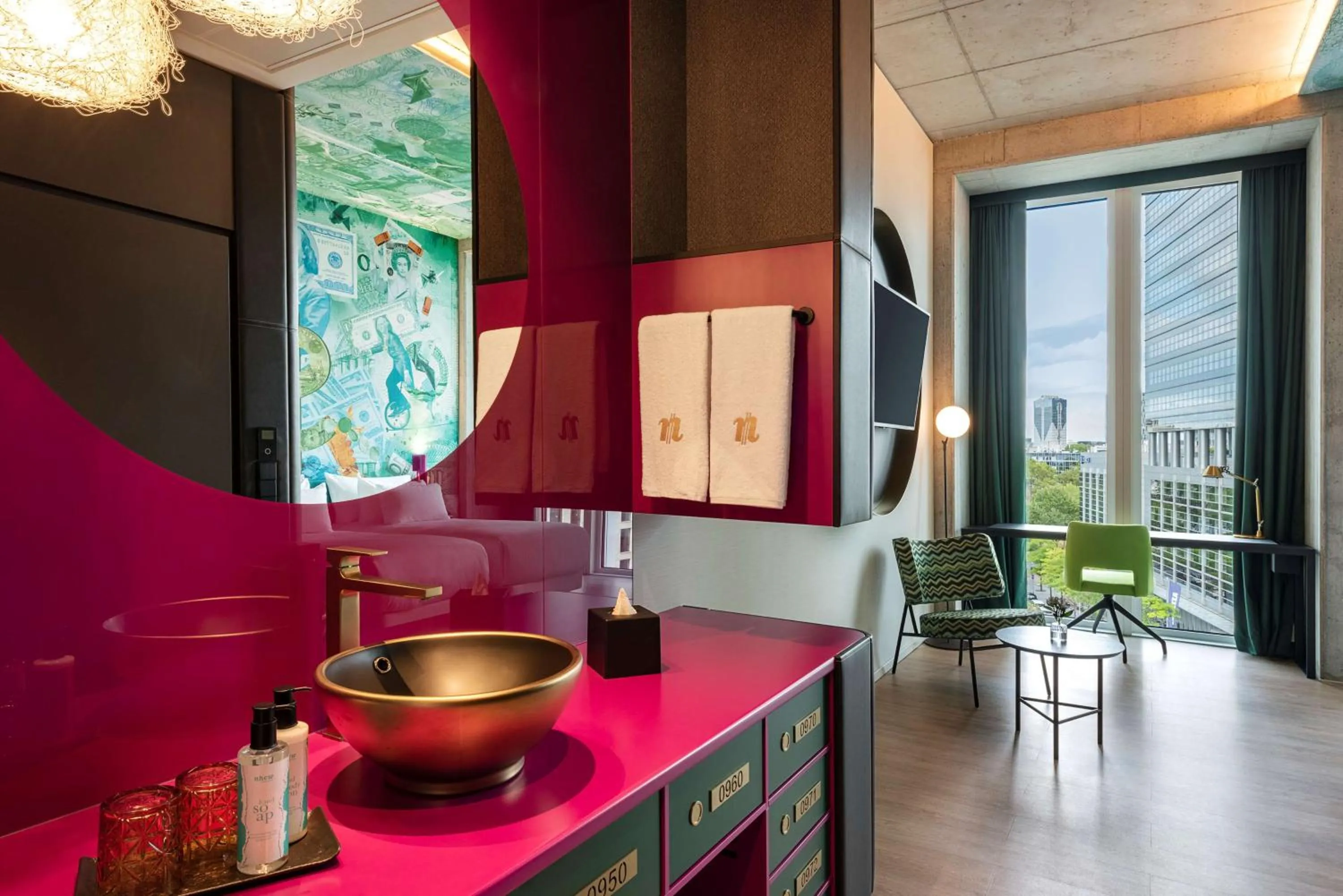 Bedroom in nhow Frankfurt