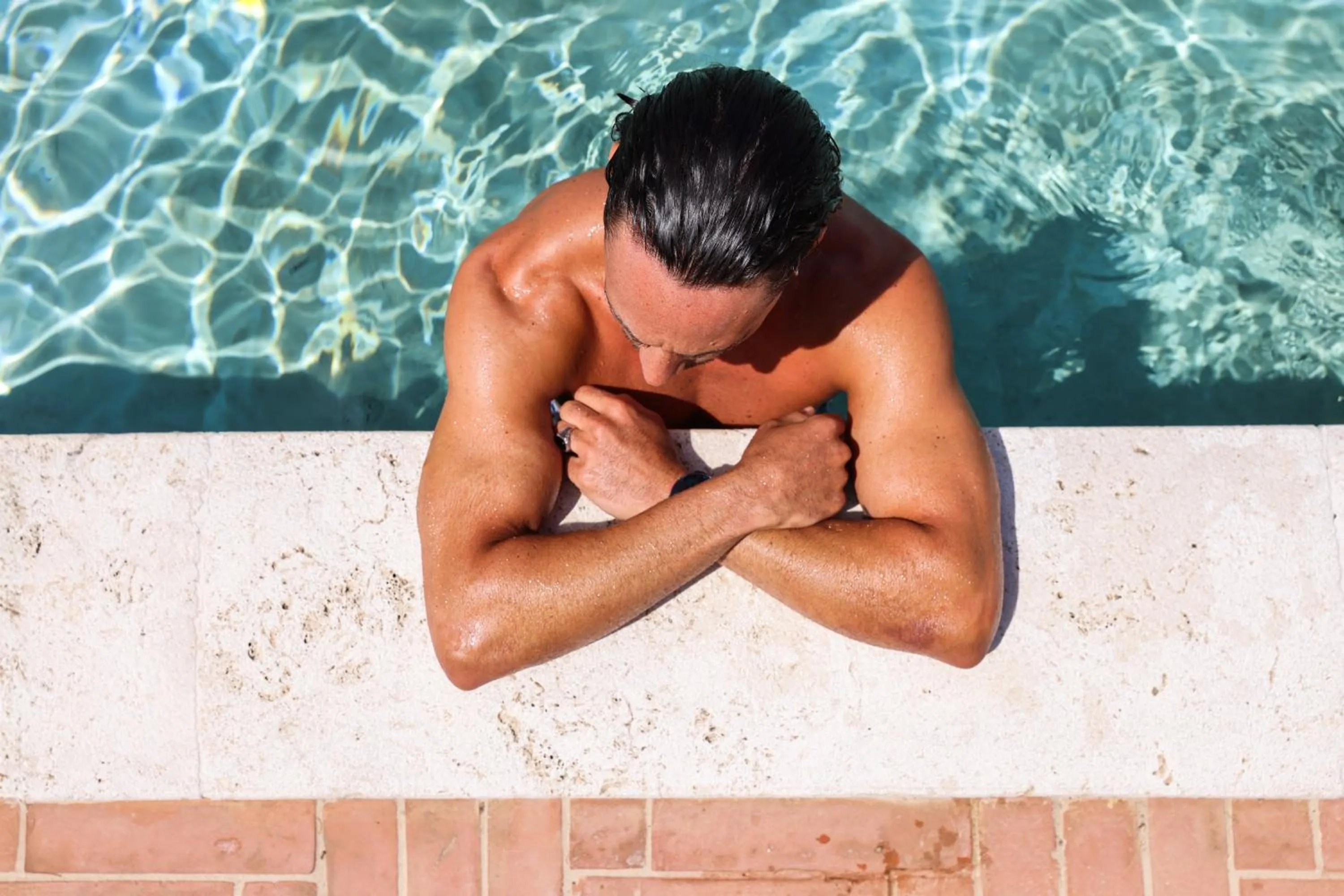 Swimming pool in Hotel Vannucci