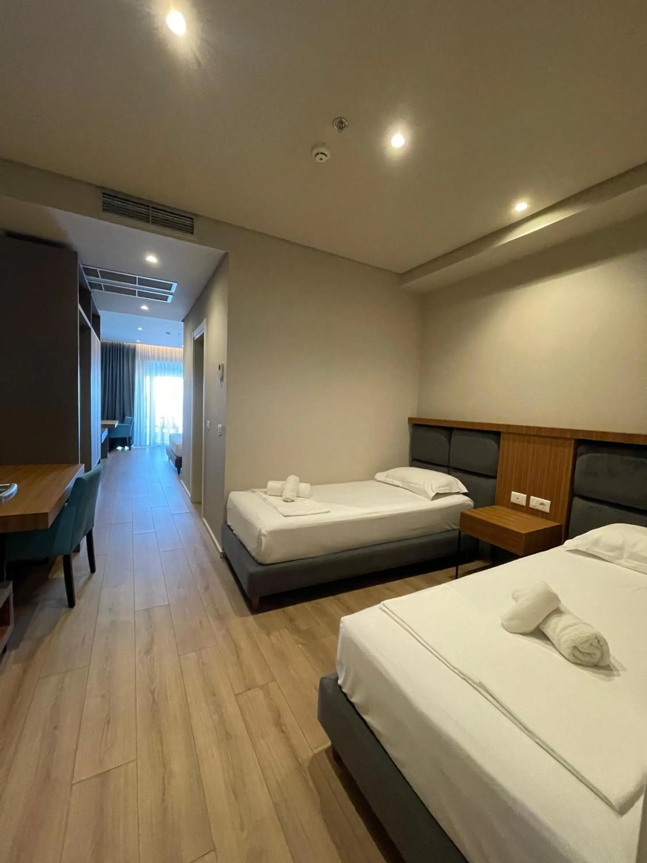 Photo of the whole room, Bed in AMR Hotel - Durres