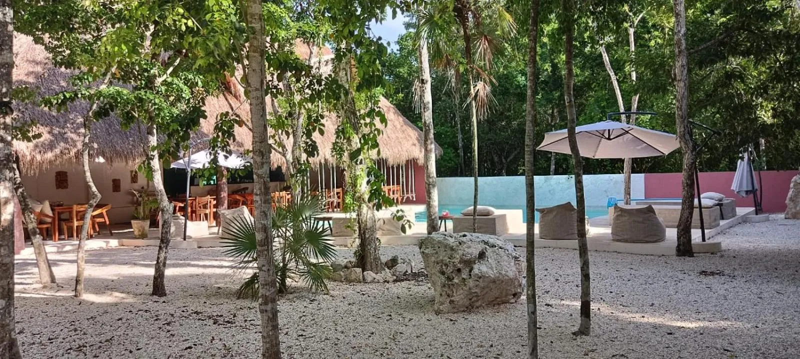 Inner courtyard view in Magic Xcacel Tulum