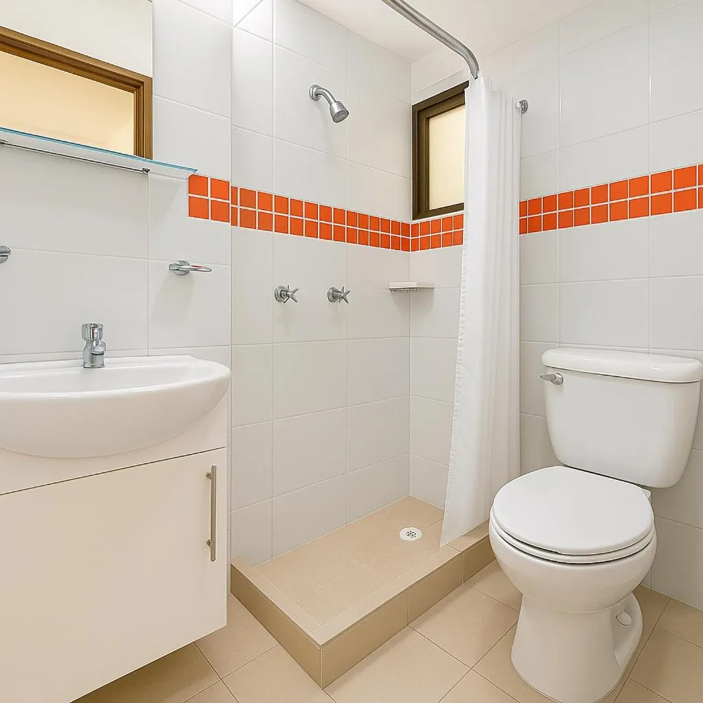 Shower in Hotel de la Salle