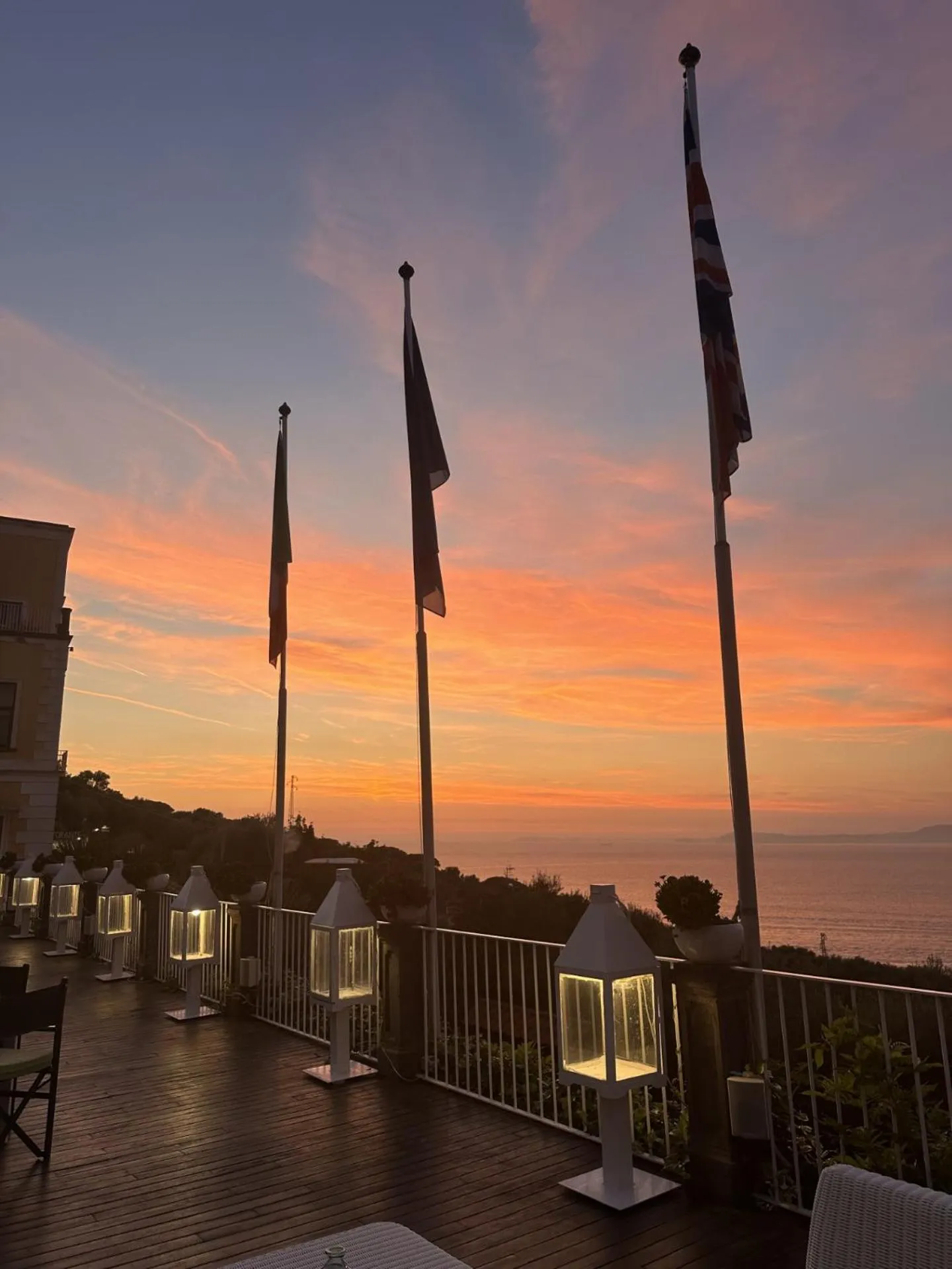 Sunset in Hotel Torre Barbara