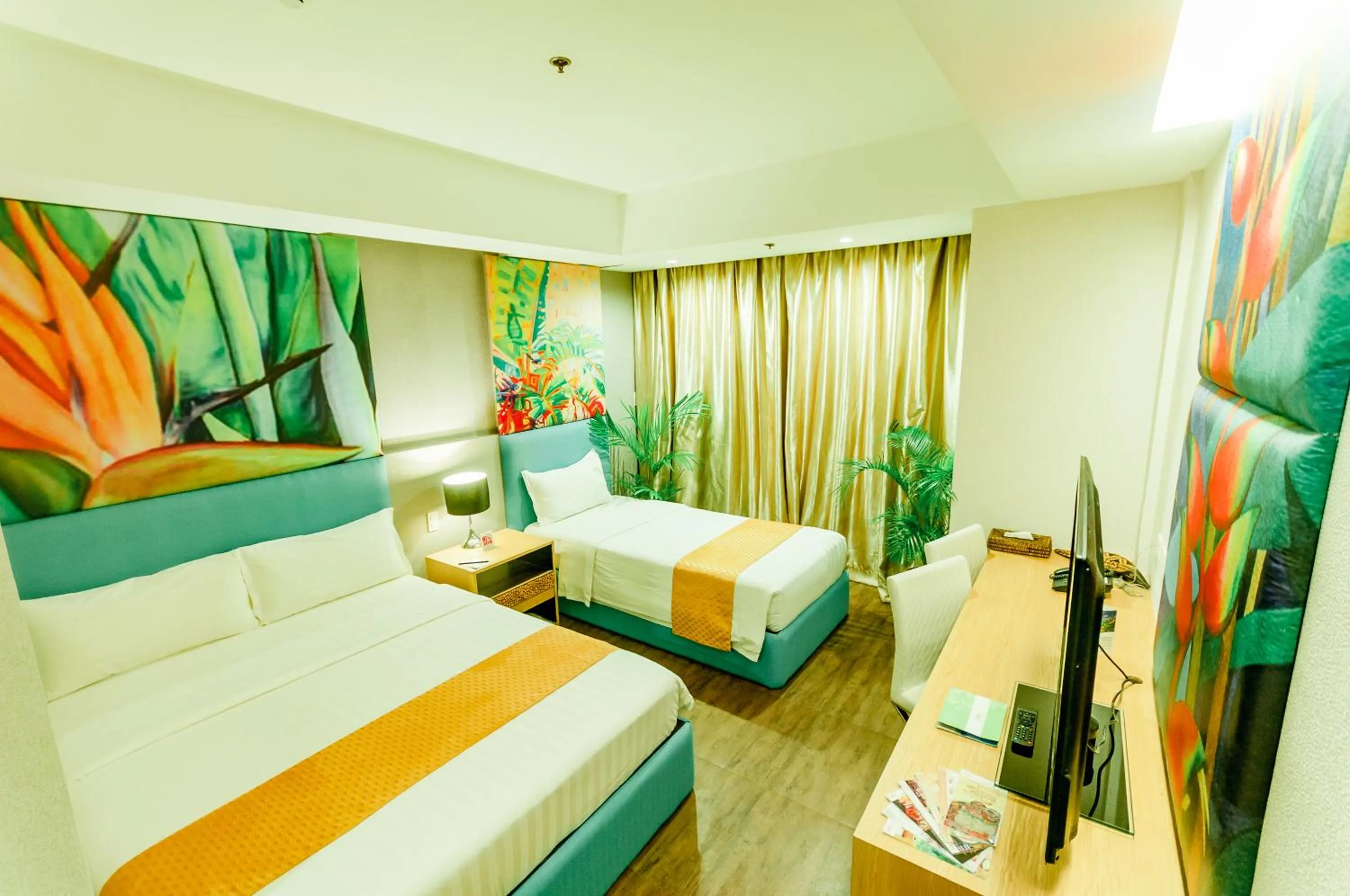 Photo of the whole room, Bed in Aziza Paradise Hotel