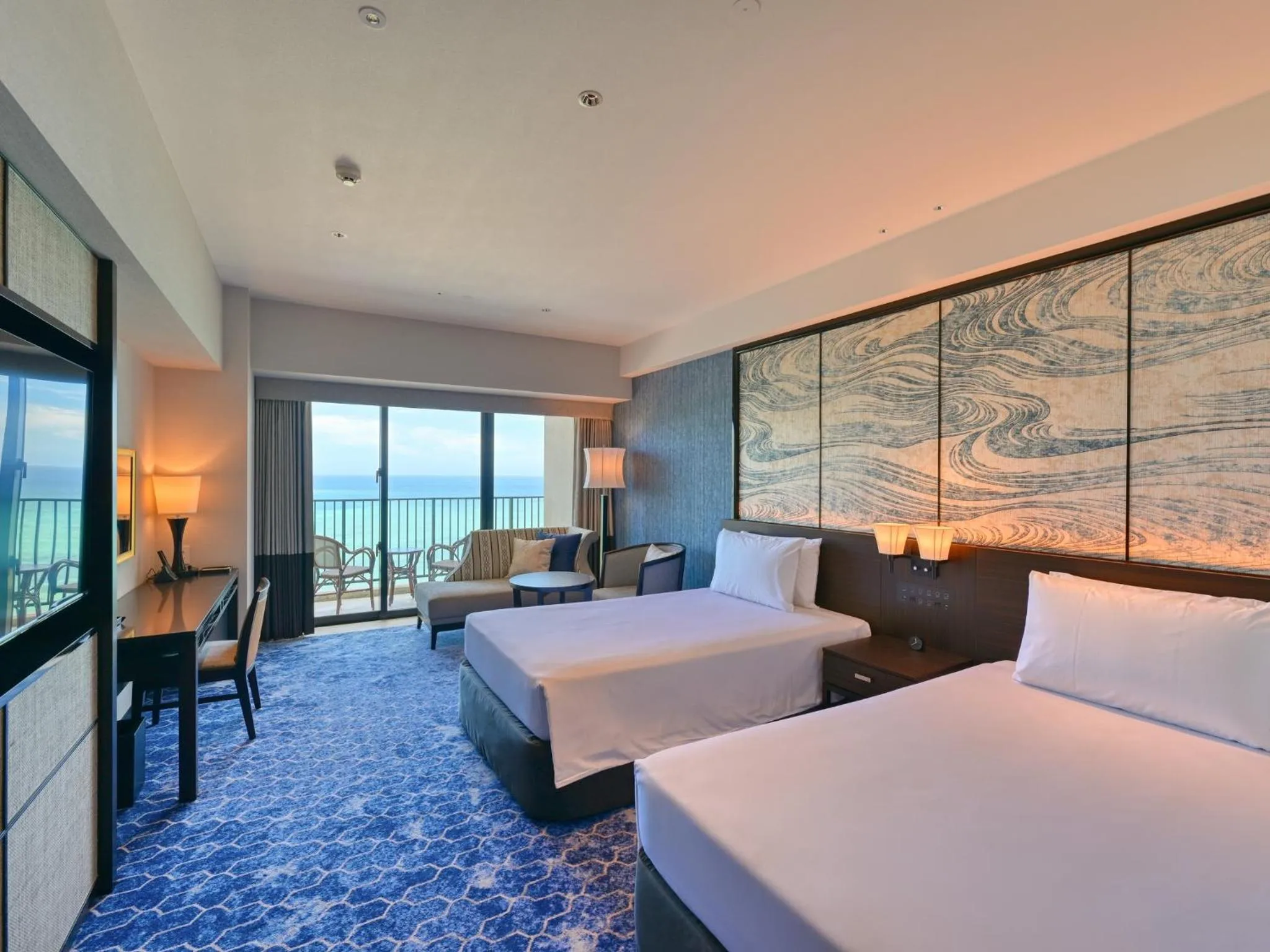 Photo of the whole room, Bed in Ryukyu Hotel & Resort Nashiro Beach