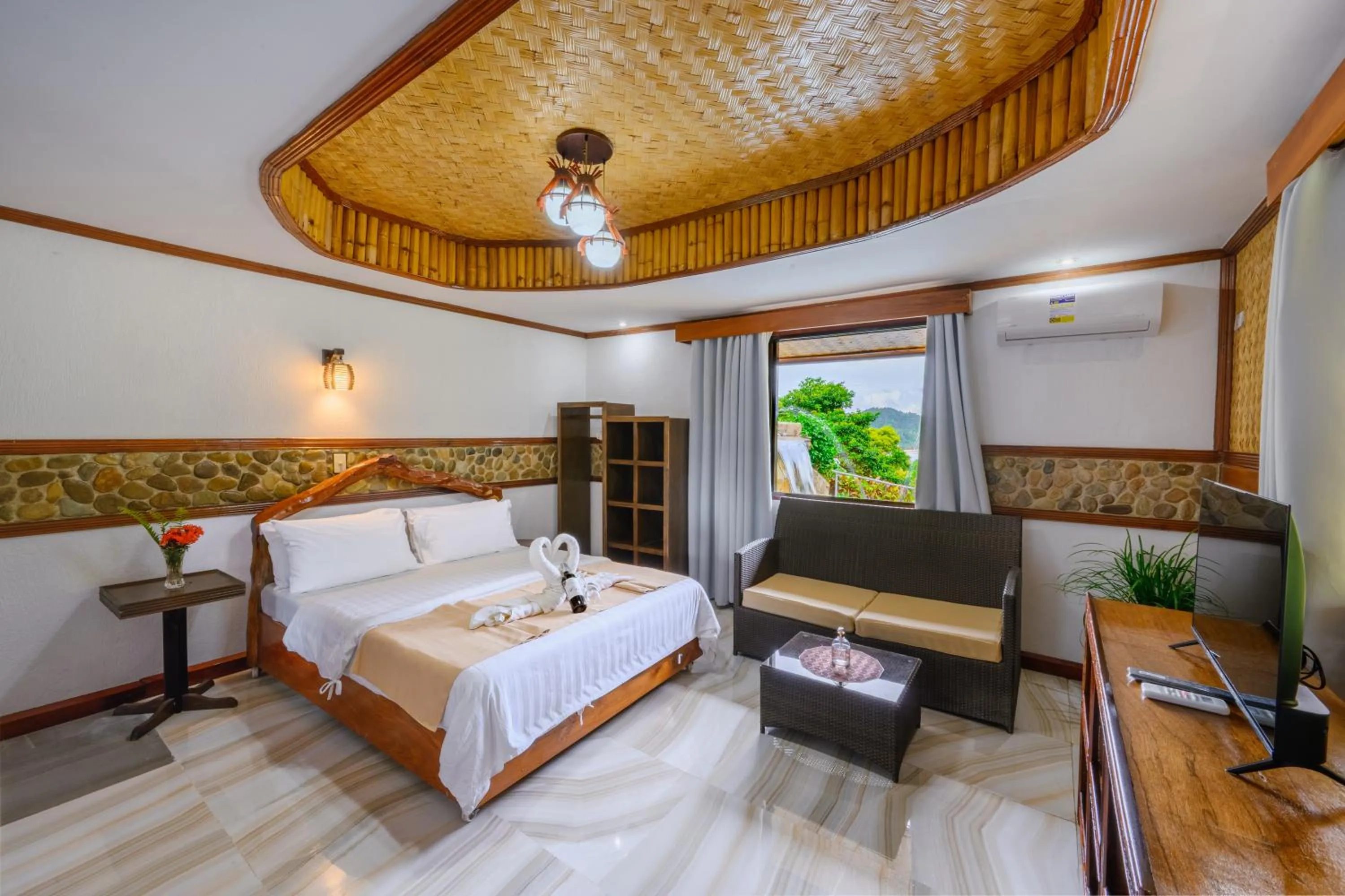 Bedroom, Bed in El Nido Viewdeck Cottages