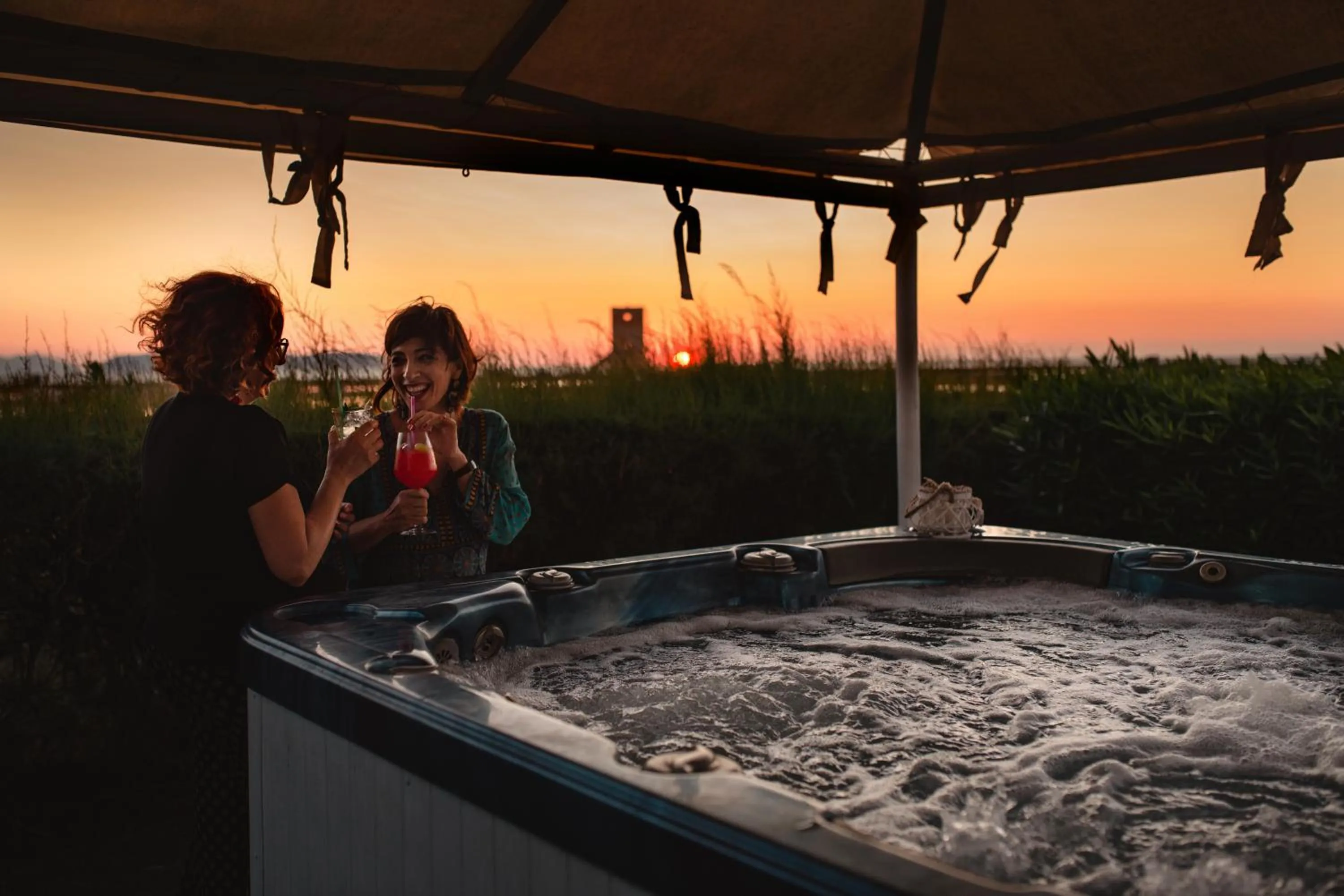 Hot Tub in Relais Antiche Saline