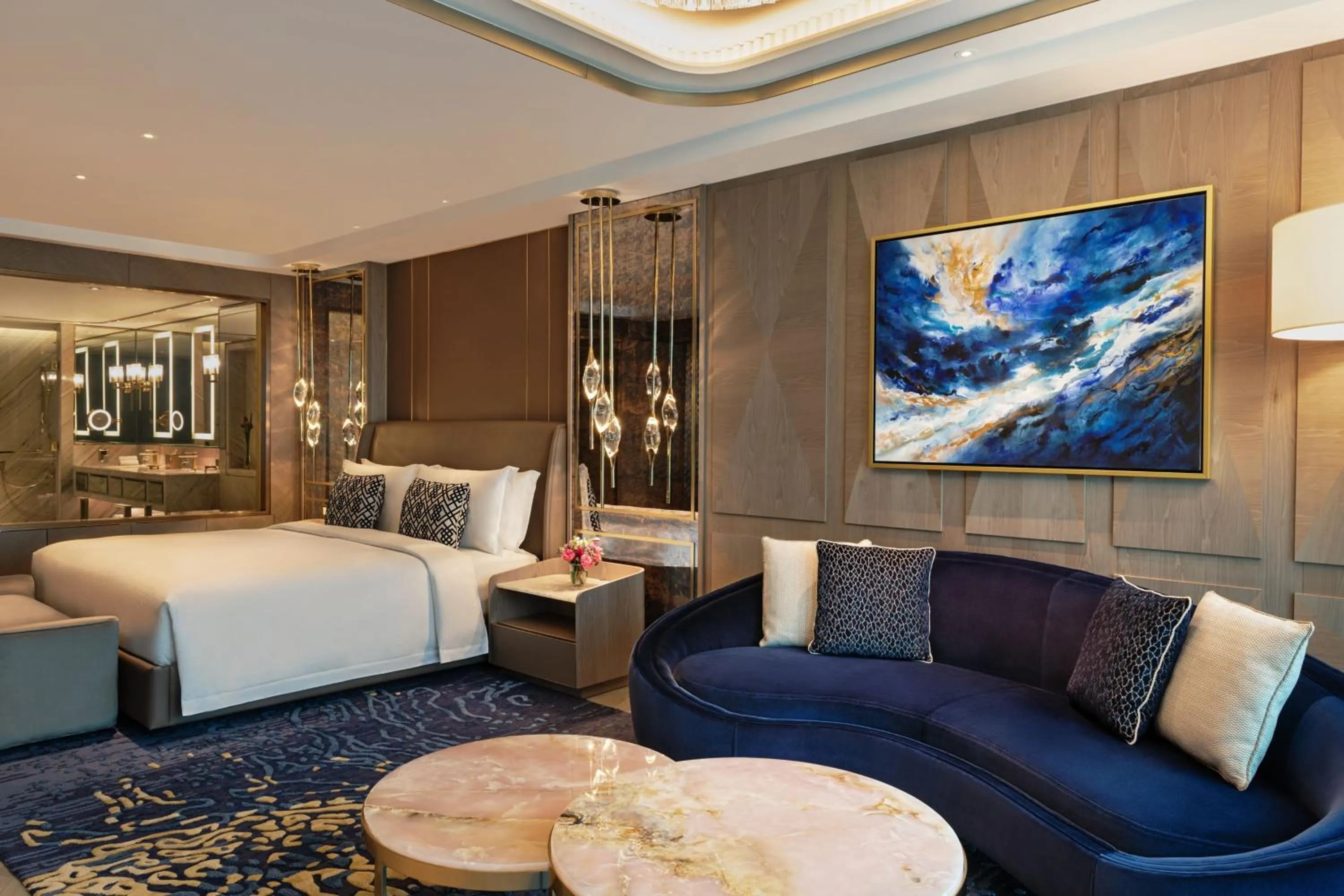 Bedroom, Bed in The St. Regis Kuwait