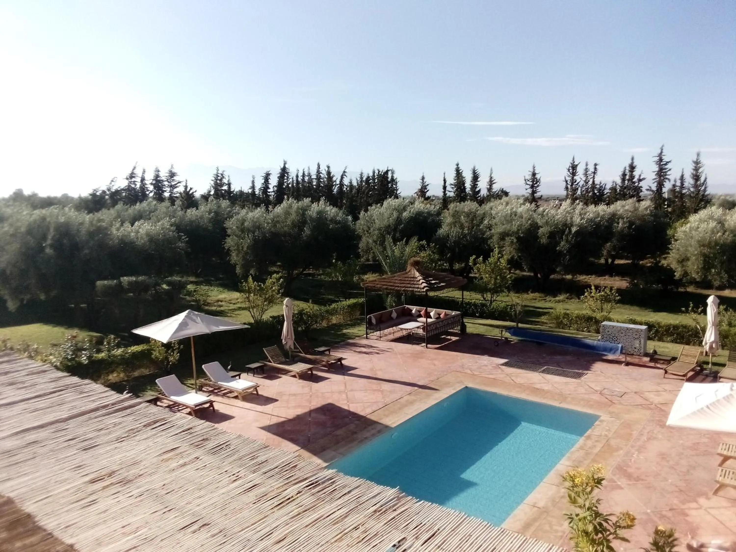 View (from property/room) in Le petit Château des Anges