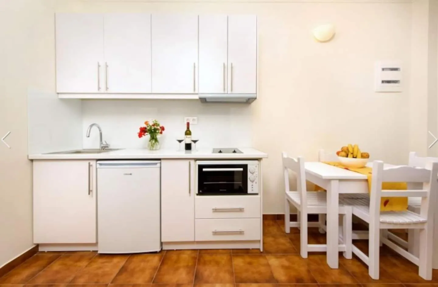 Kitchen or kitchenette in Filoxenia Kirki Apartments