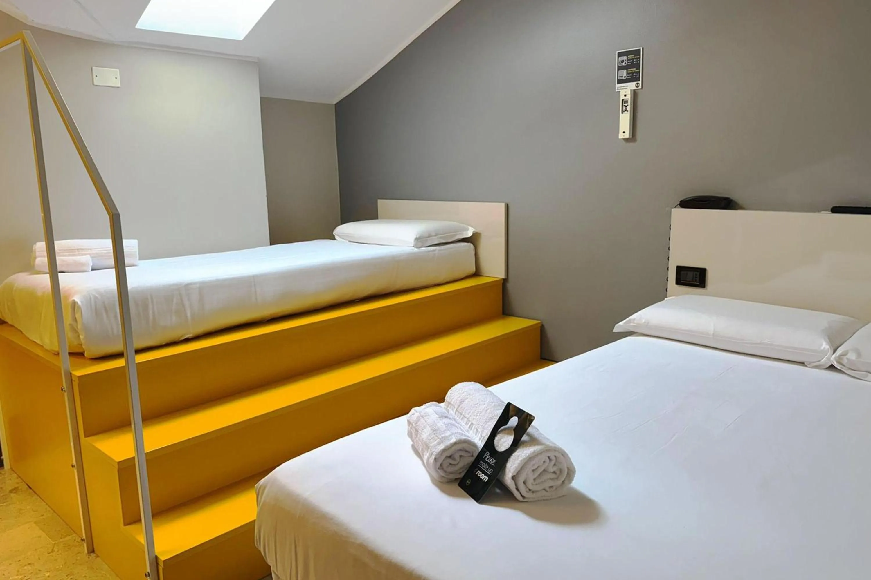 Photo of the whole room, Bed in B&B Hotel Trieste