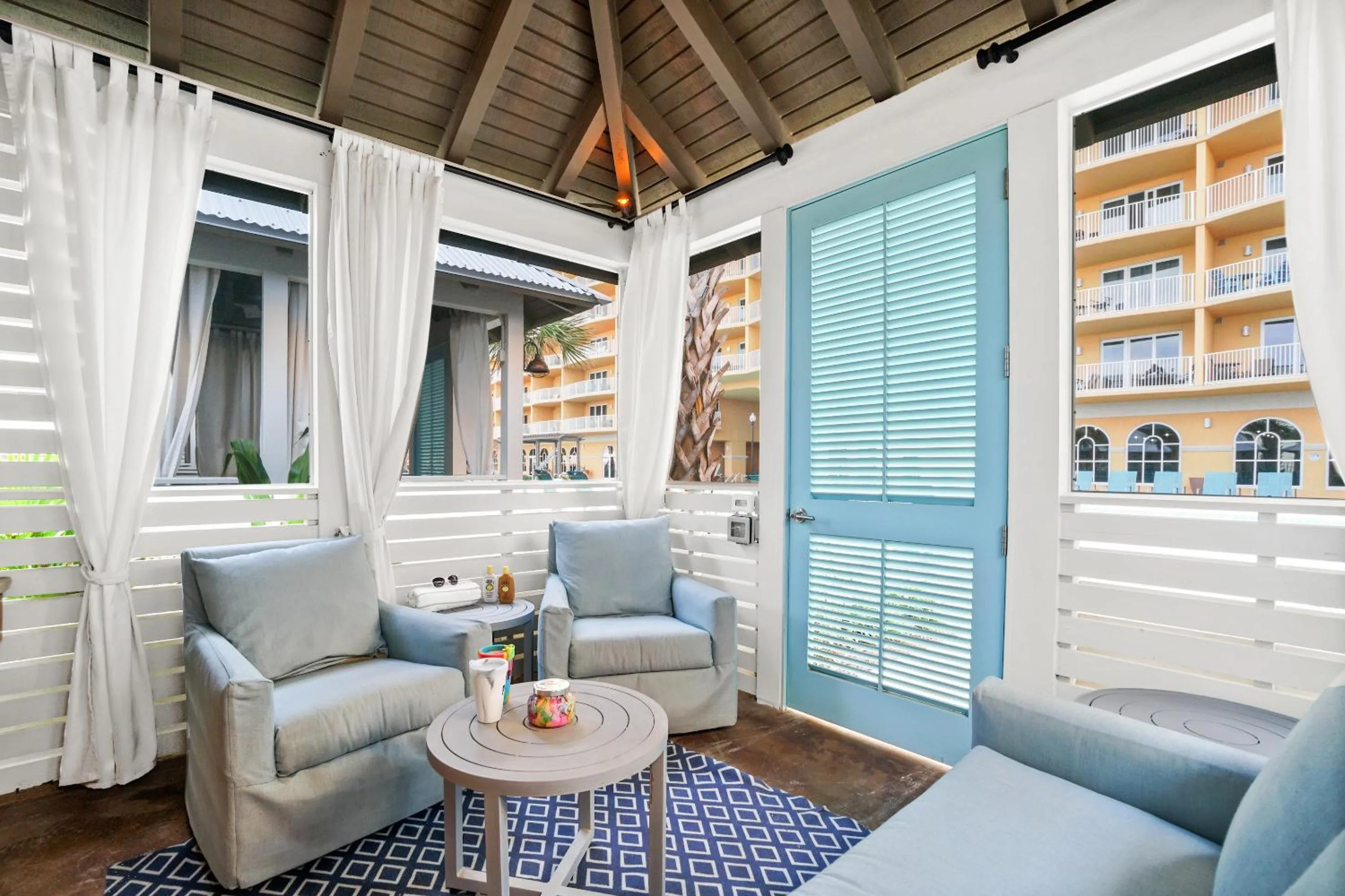 Decorative detail in Calypso Resort Tower 3 by Panhandle Getaways