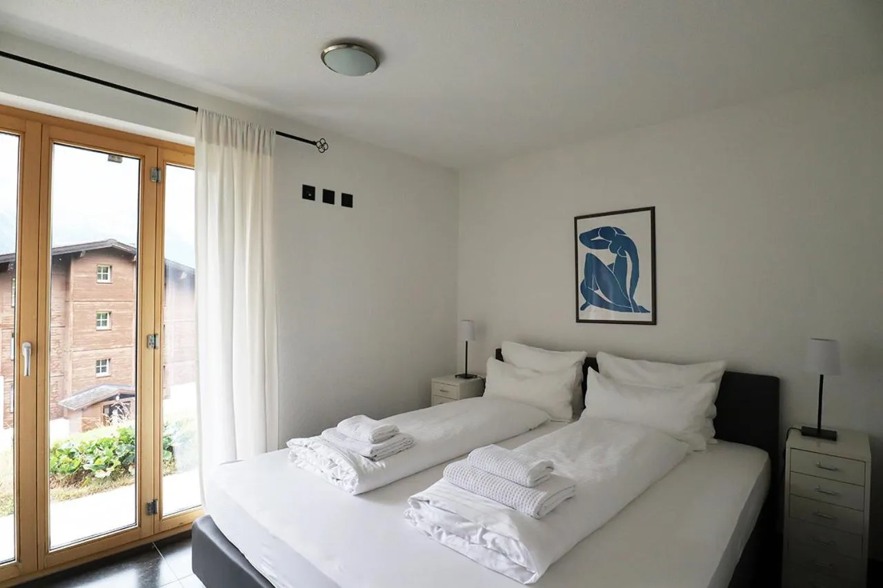 Bed in Lauchernalp Resort Residences