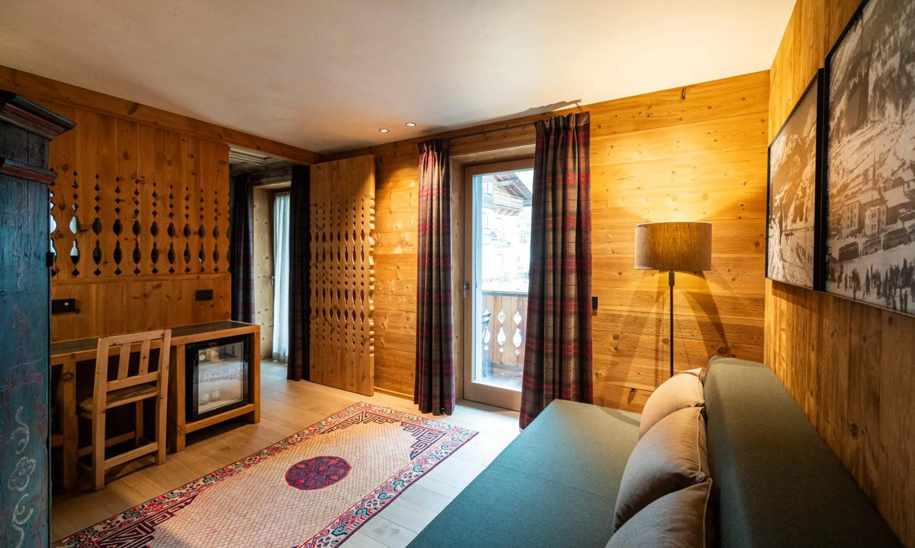 Living room, Bed in La Genzianella Bormio