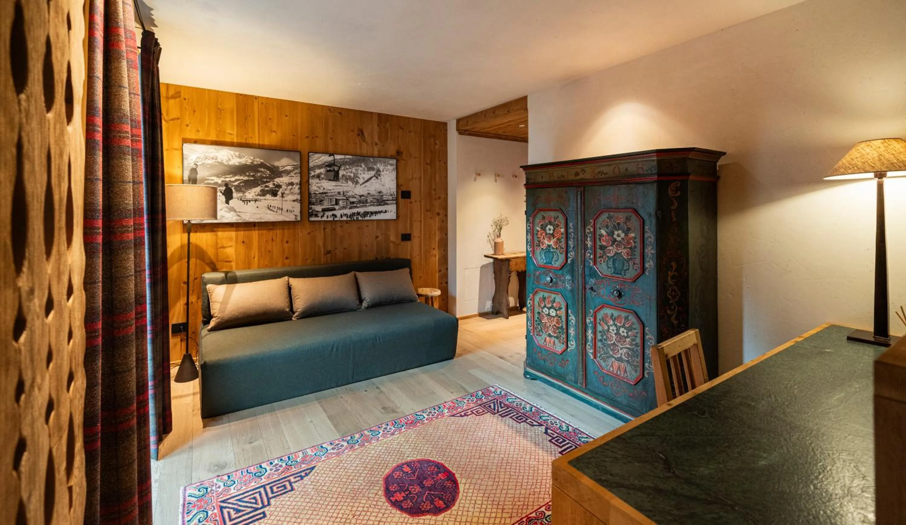 Living room, Bed in La Genzianella Bormio