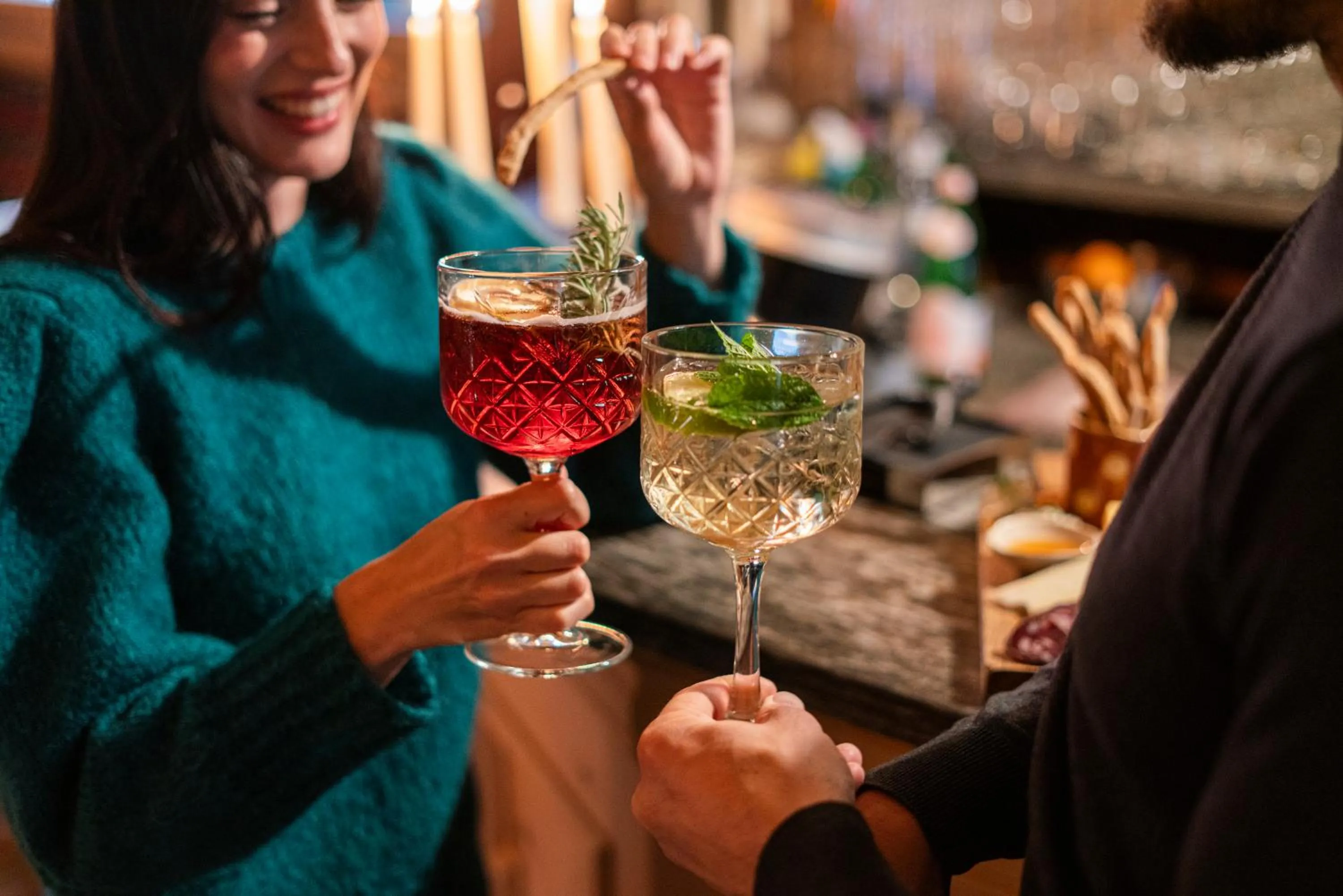 Lounge or bar in La Genzianella Bormio