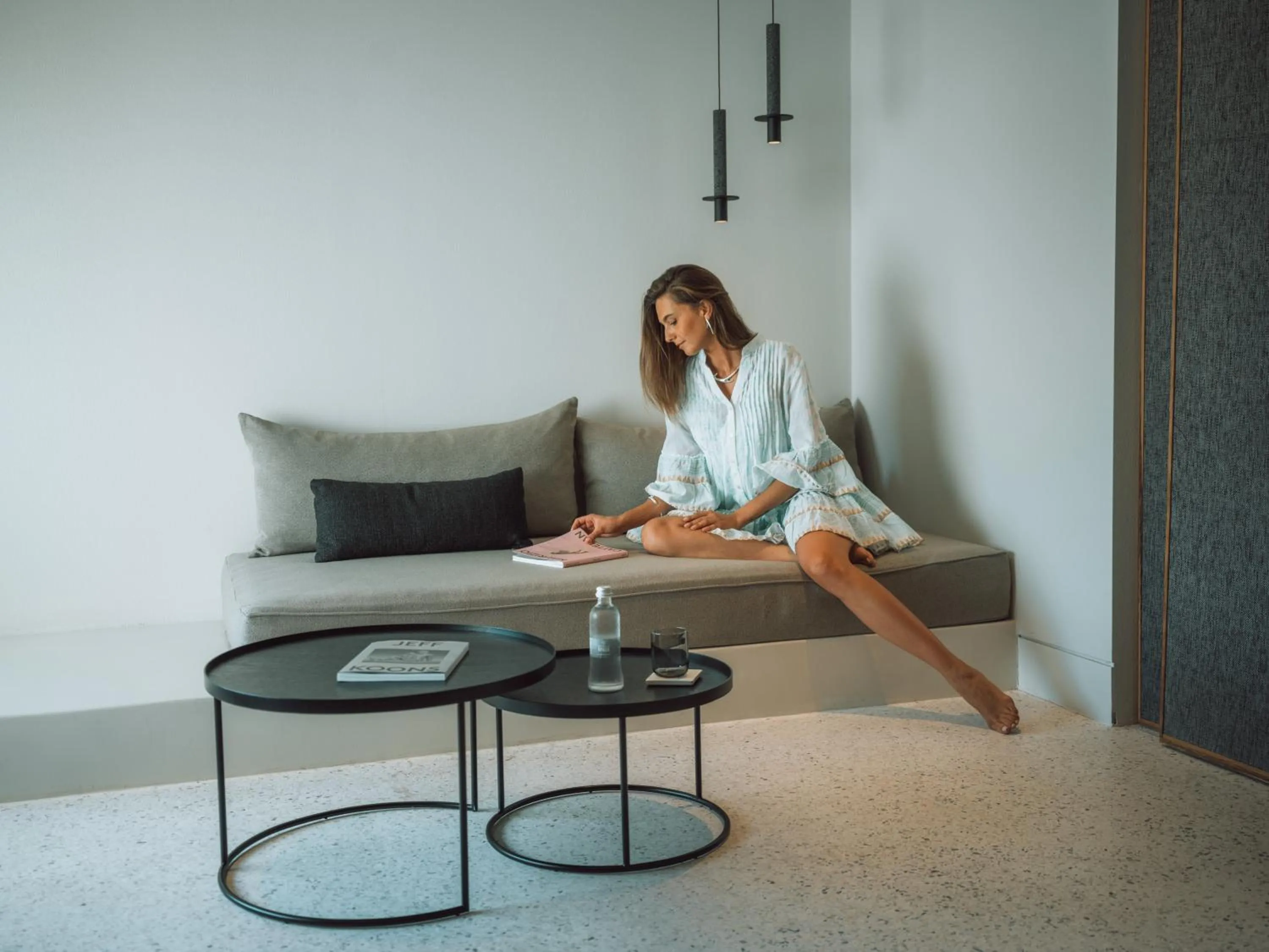 Living room in Noūs Santorini