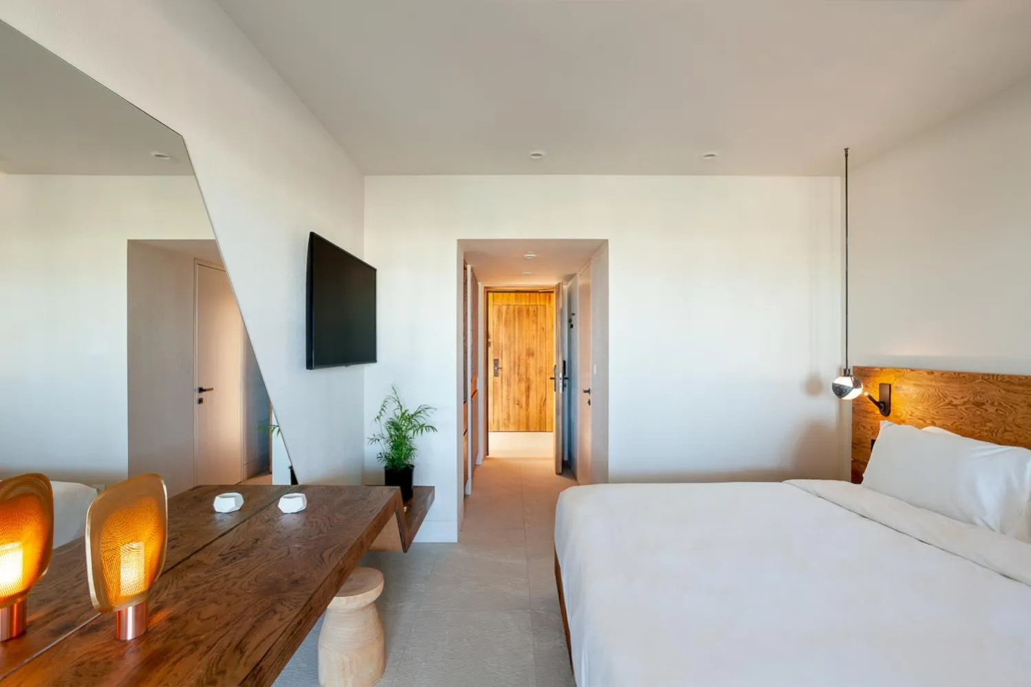 Bedroom, Bed in Noūs Santorini