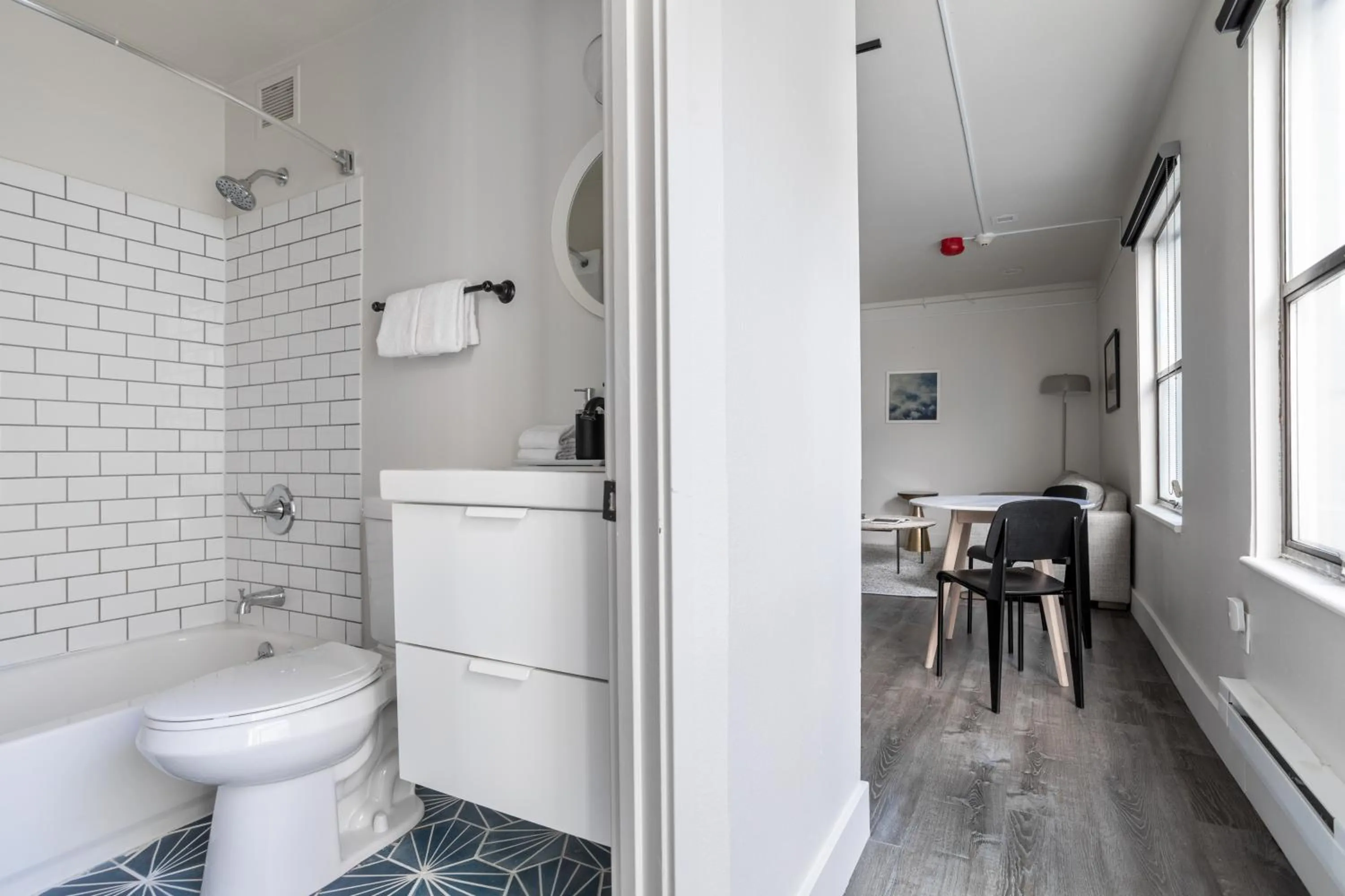 Bathroom in Reside Seattle Downtown, a Wyndham Residence