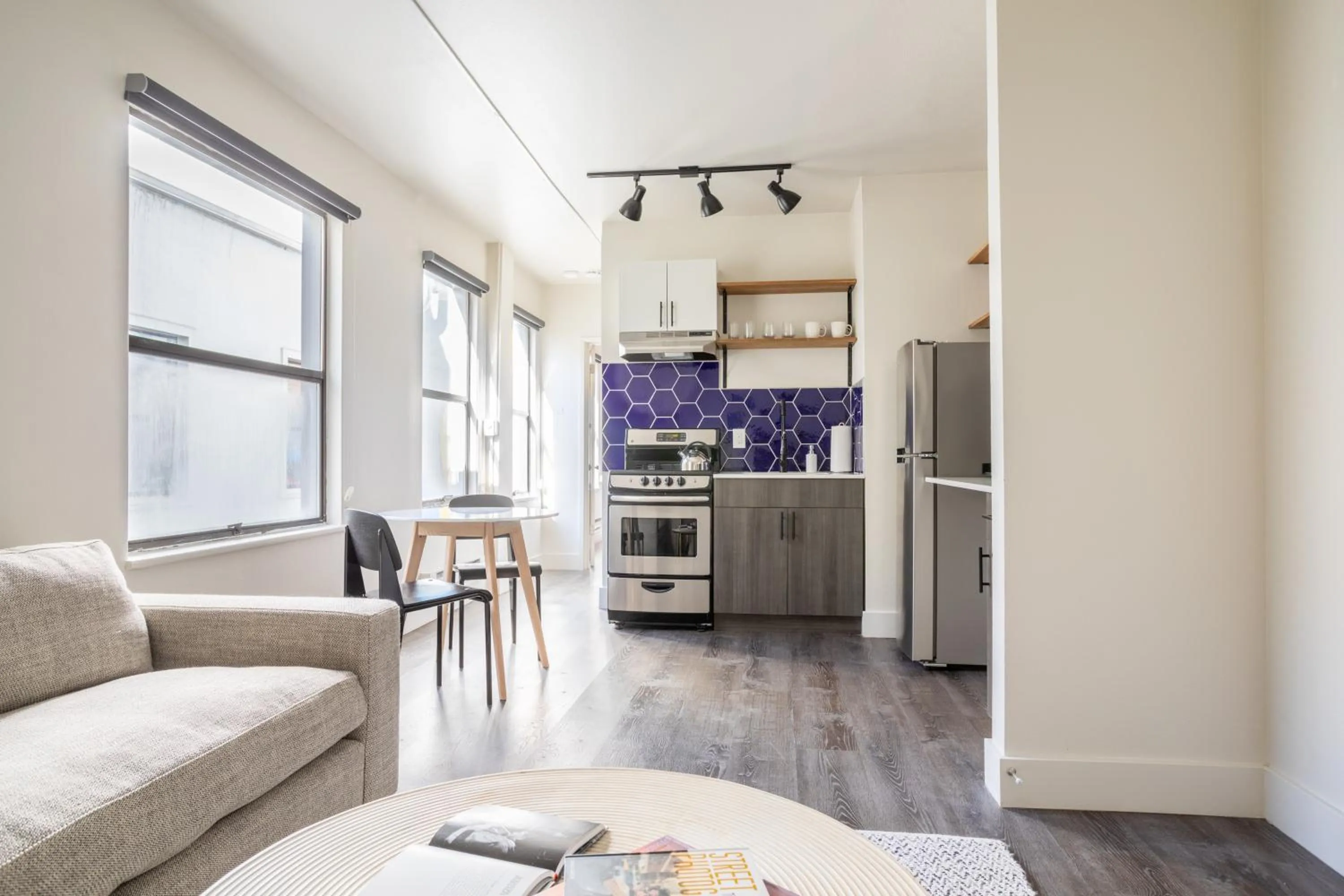 kitchen in Reside Seattle Downtown, a Wyndham Residence