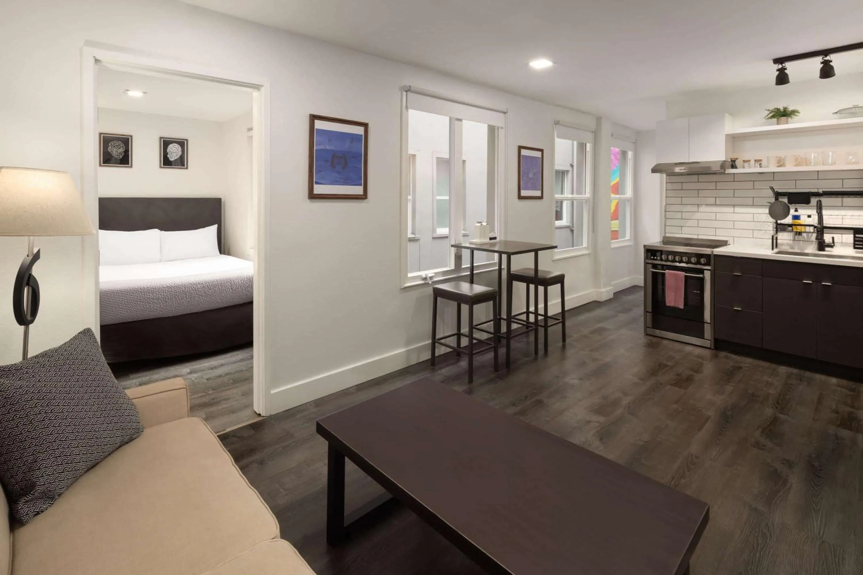 Photo of the whole room, Bed in Reside Seattle Downtown, a Wyndham Residence