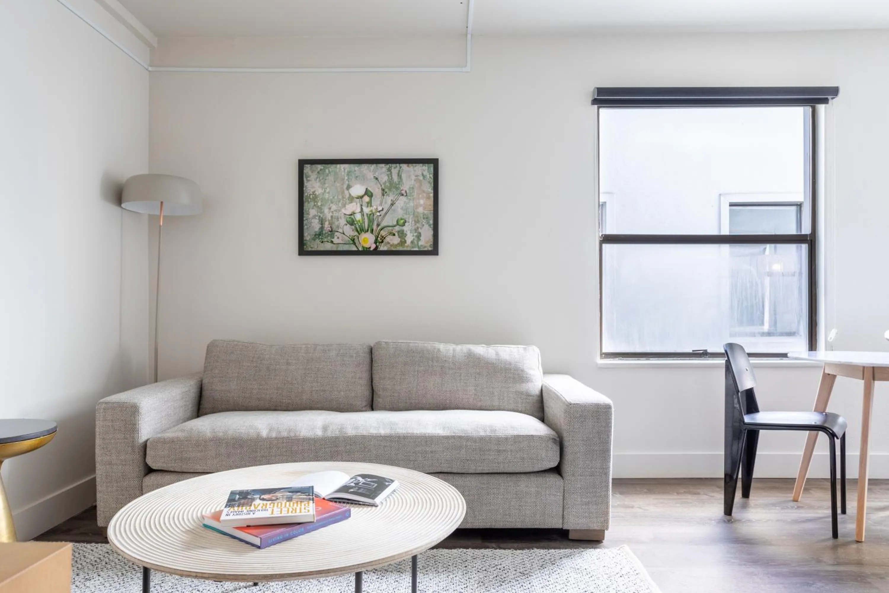 Living room in Reside Seattle Downtown, a Wyndham Residence