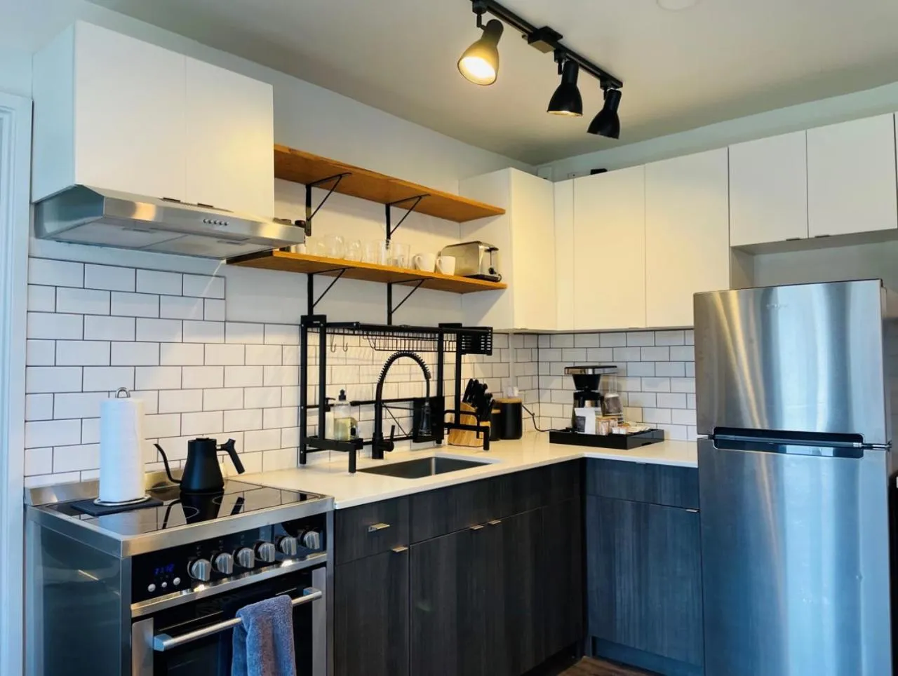 kitchen in Reside Seattle Downtown, a Wyndham Residence