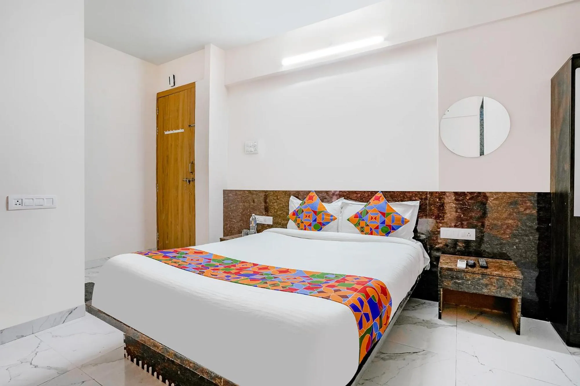 Photo of the whole room, Bed in FabHotel Wakad Villa - Nr Amar Business Zone