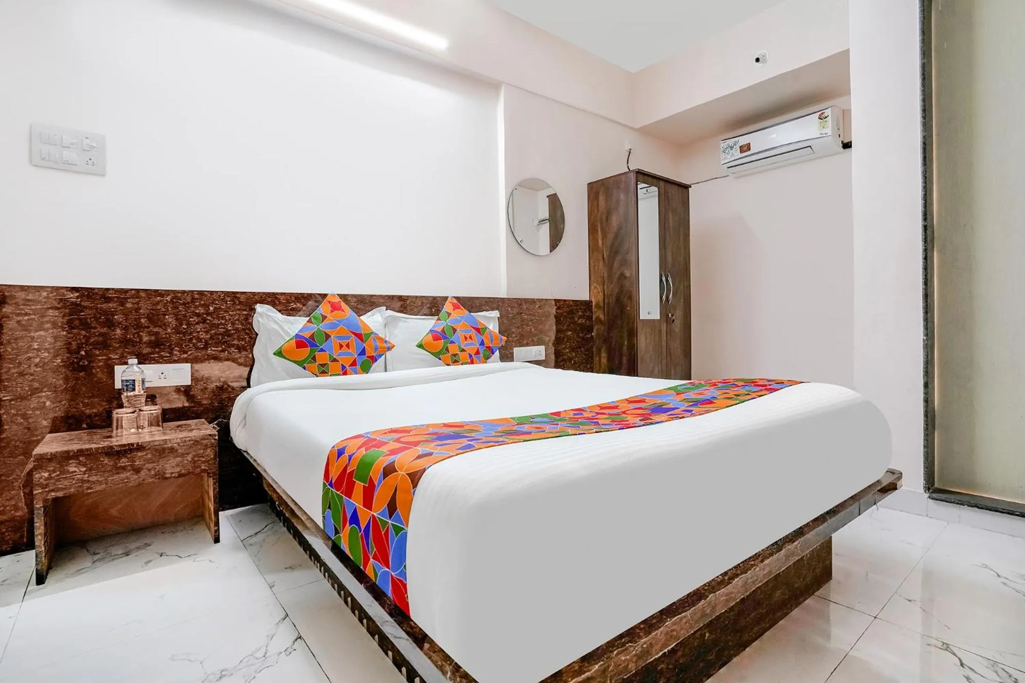 Photo of the whole room, Bed in FabHotel Wakad Villa - Nr Amar Business Zone