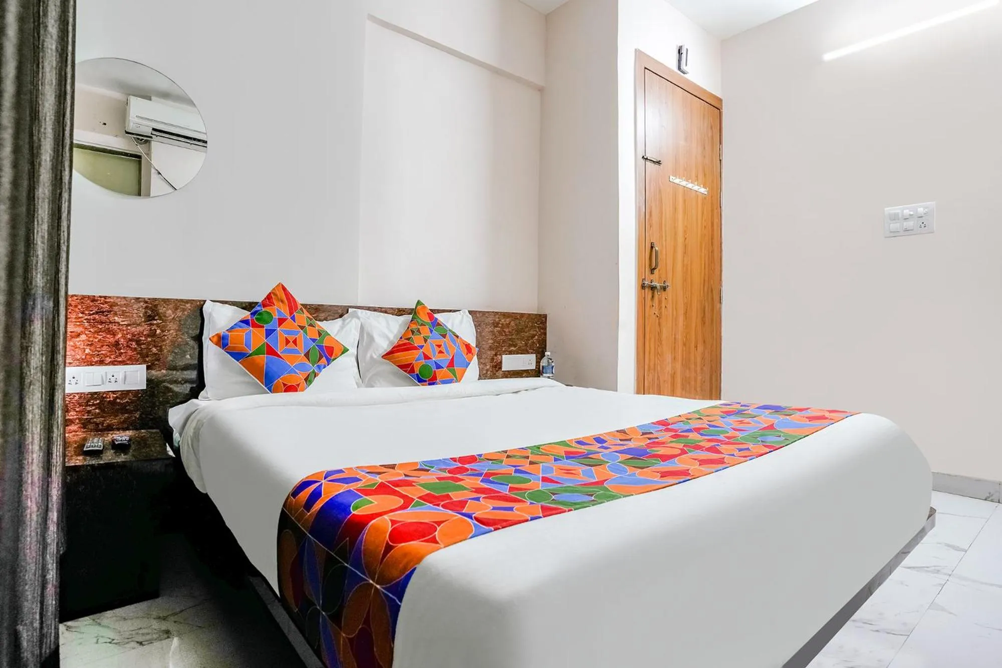 Living room, Bed in FabHotel Wakad Villa - Nr Amar Business Zone