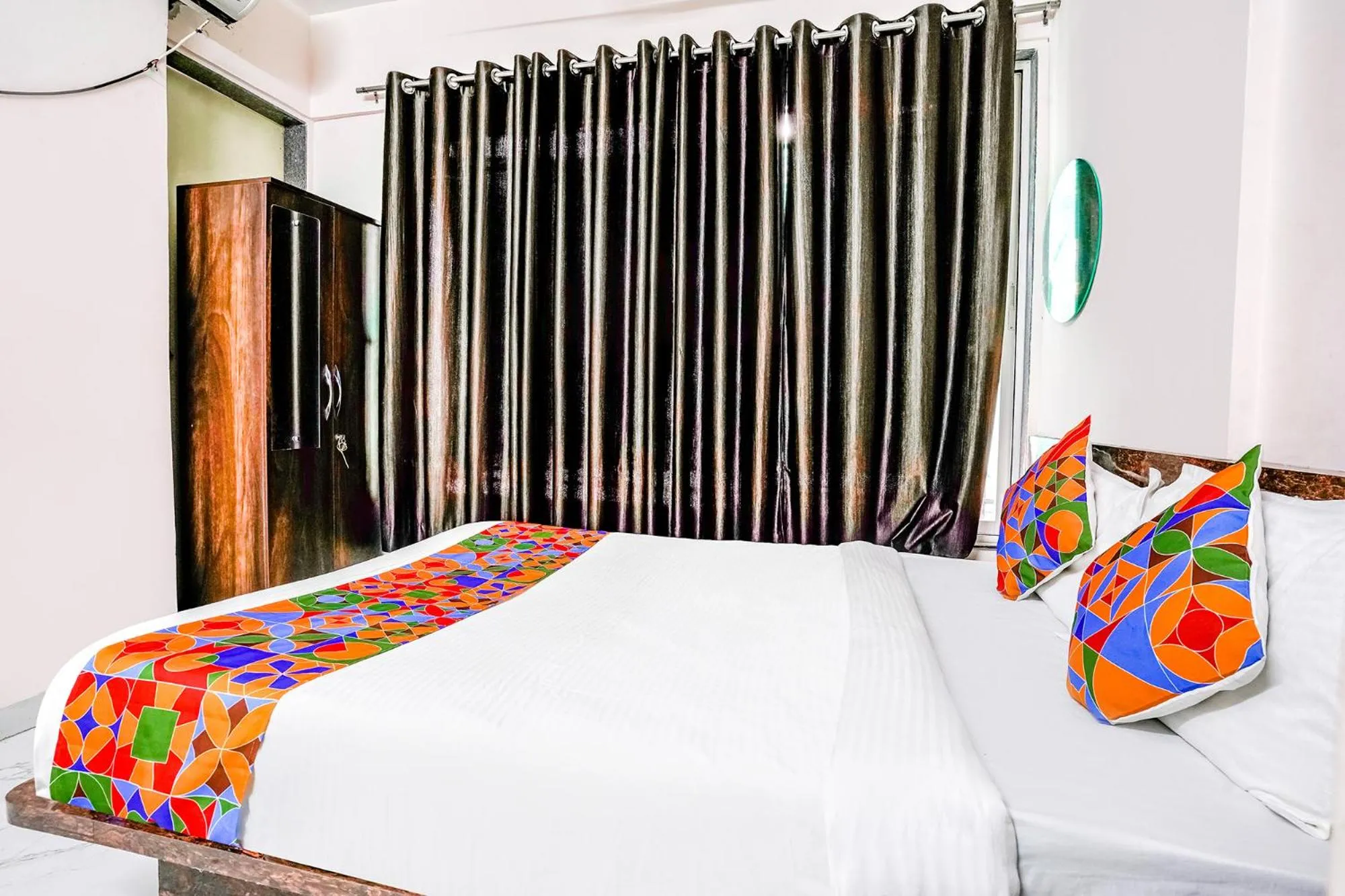 Photo of the whole room, Bed in FabHotel Wakad Villa - Nr Amar Business Zone