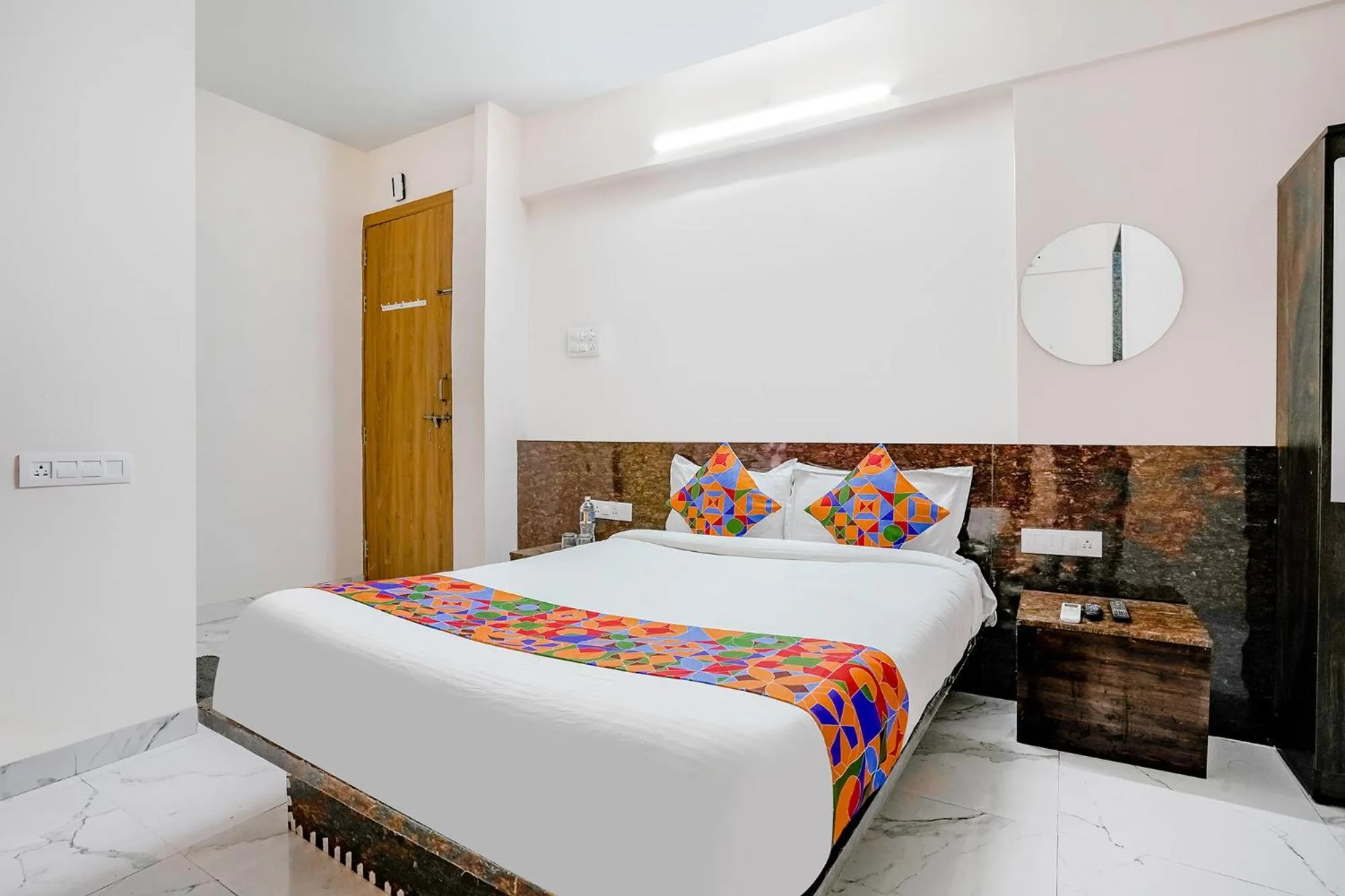 Photo of the whole room, Bed in FabHotel Wakad Villa - Nr Amar Business Zone
