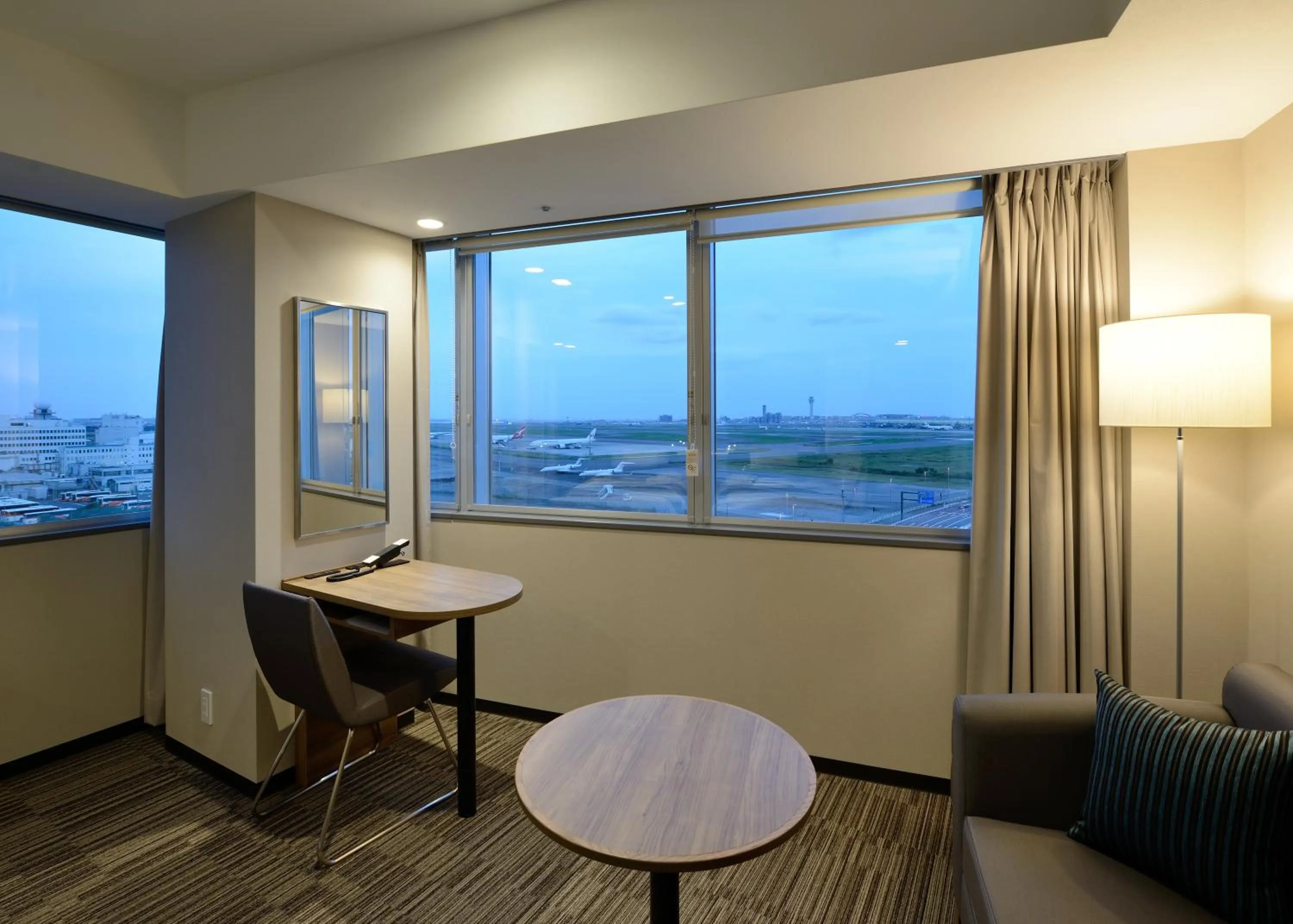 Living room in KEIKYU EX INN HANEDA 3 minutes walk from A2 Exit of Tenkubashi Station