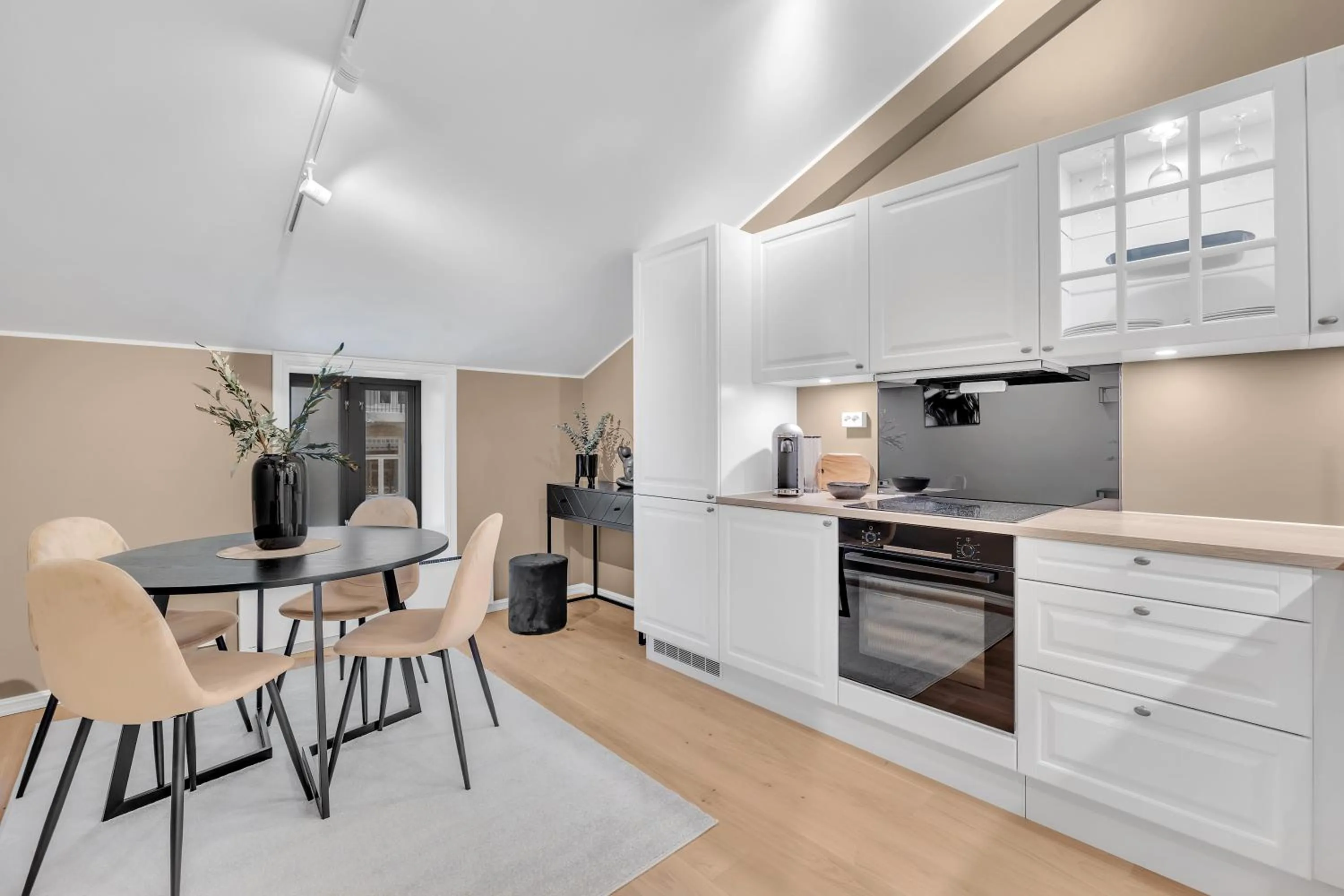 Kitchen or kitchenette in TotalApartments Storgata City Apartments