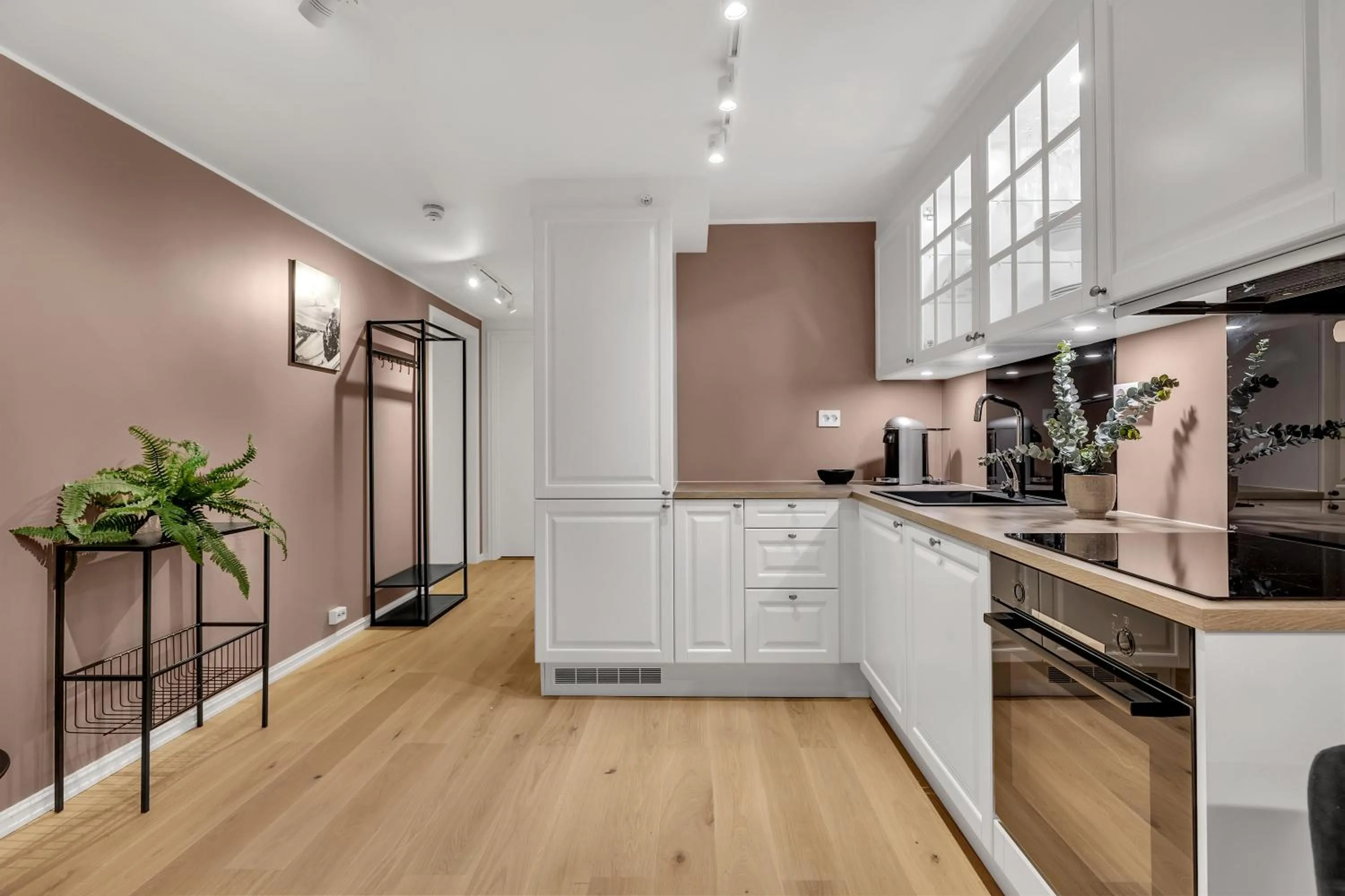 Kitchen or kitchenette in TotalApartments Storgata City Apartments