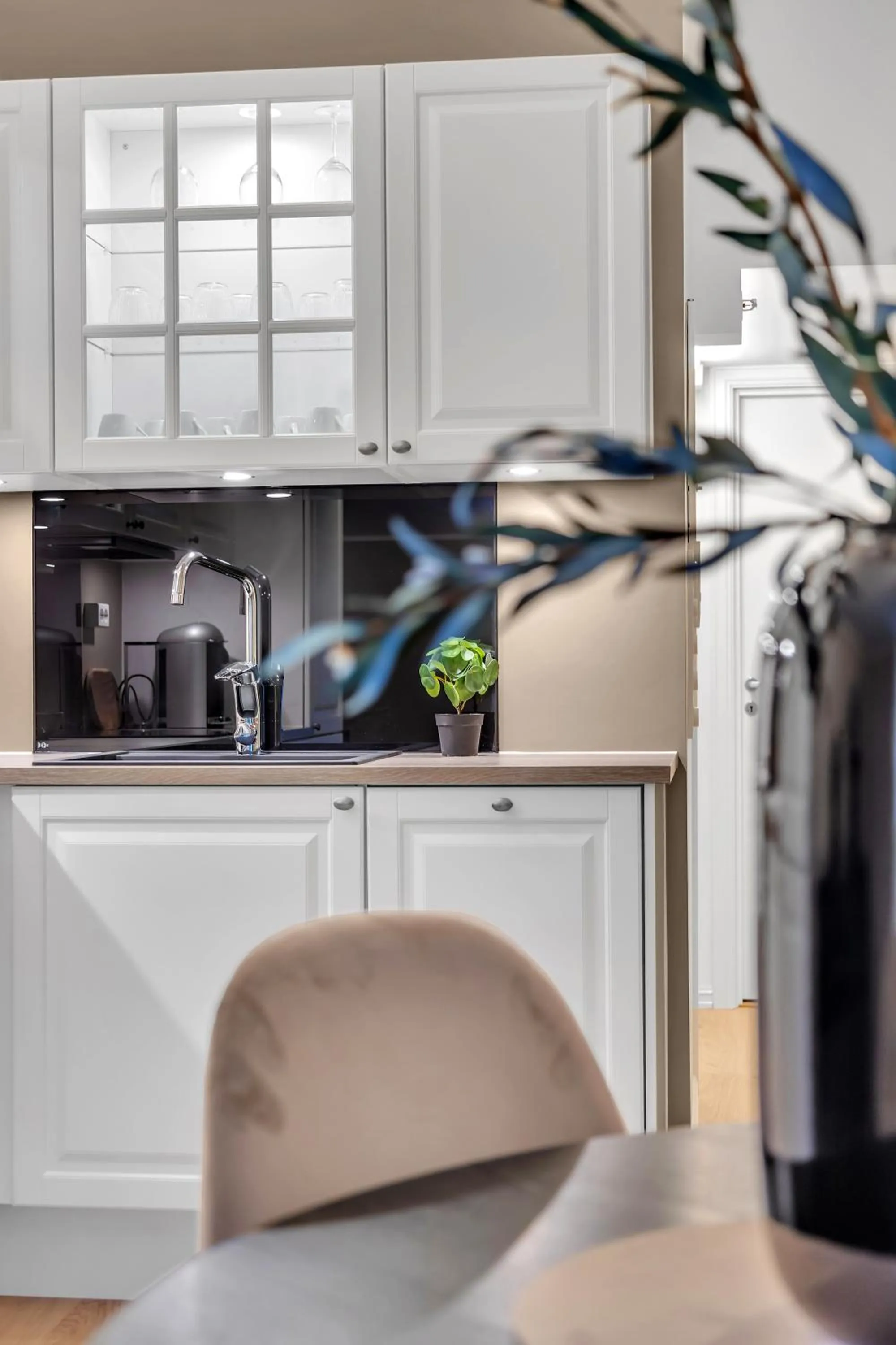 Kitchen or kitchenette in TotalApartments Storgata City Apartments