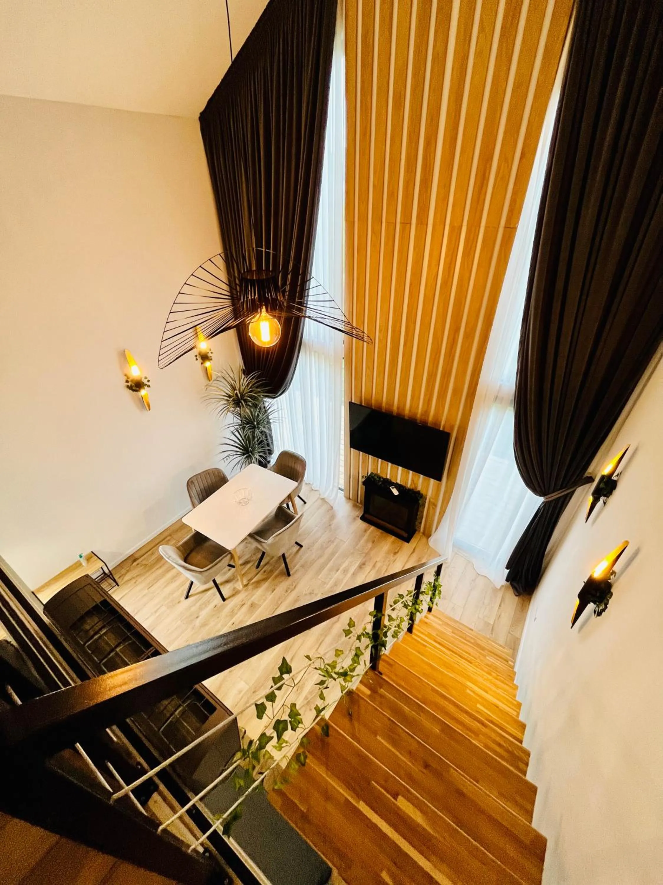 Living room, Bed in Moon Village Comarnic