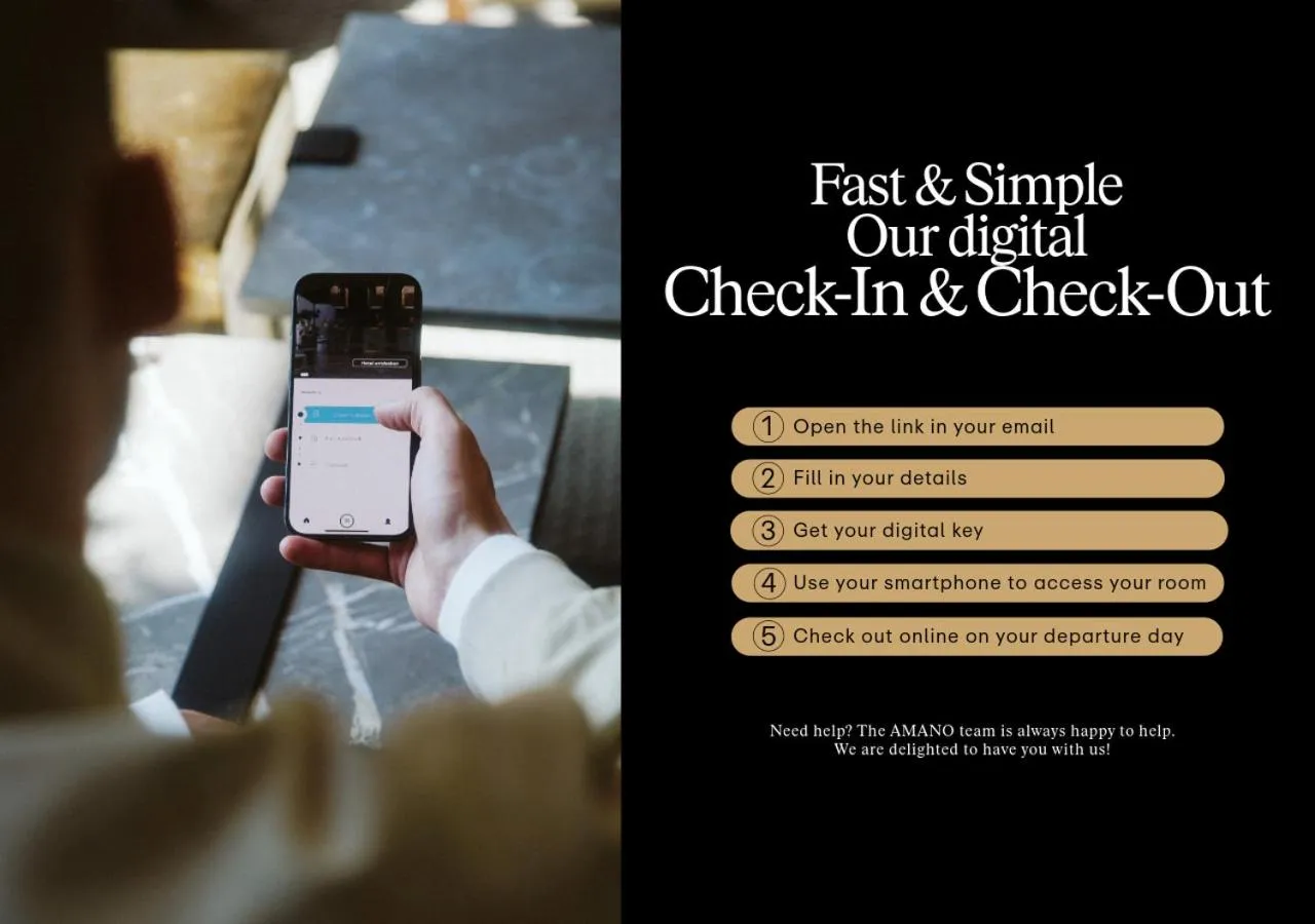Text overlay in Hotel AMANO Covent Garden