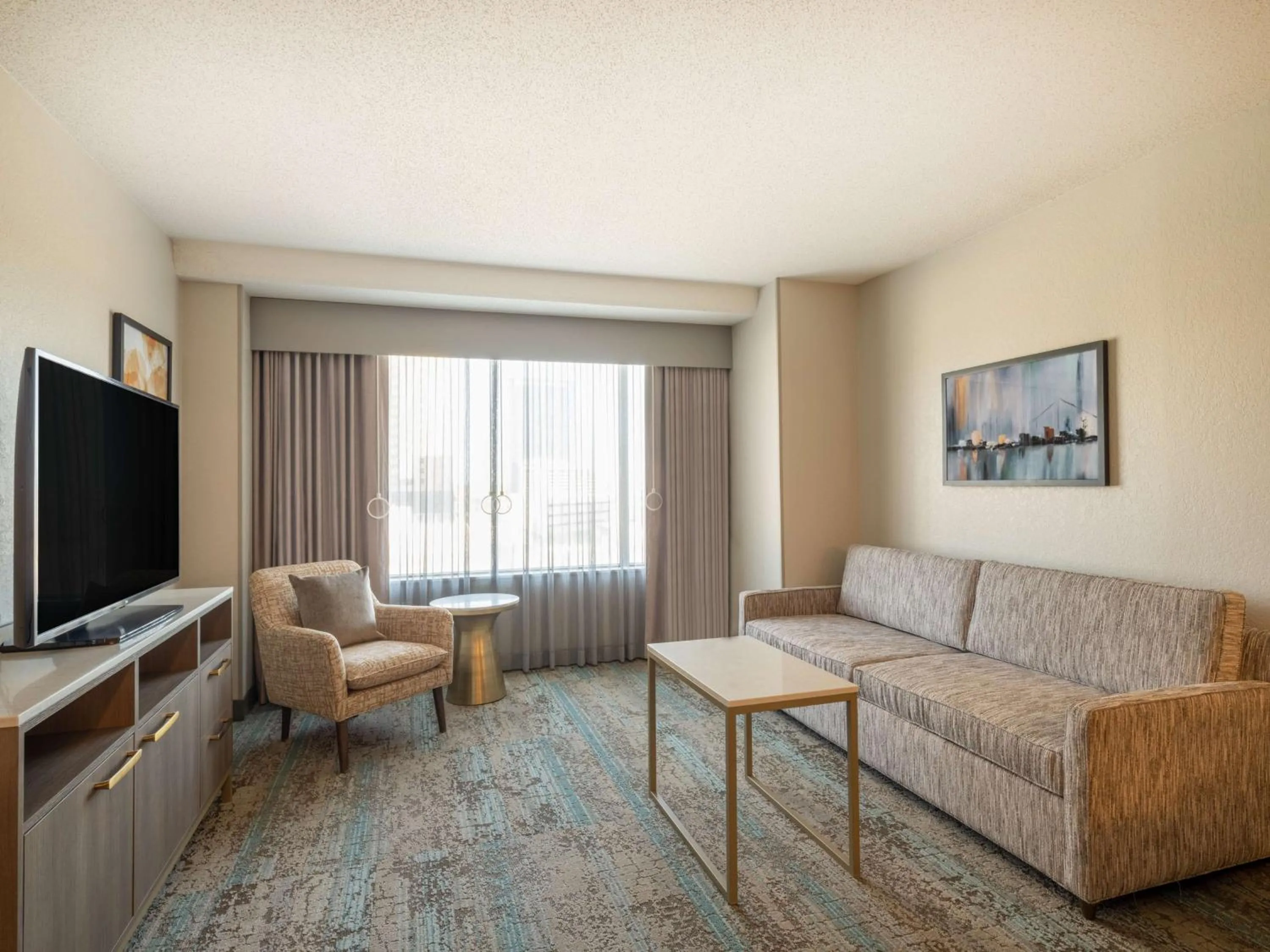 Living room in Homewood Suites By Hilton Toledo Downtown