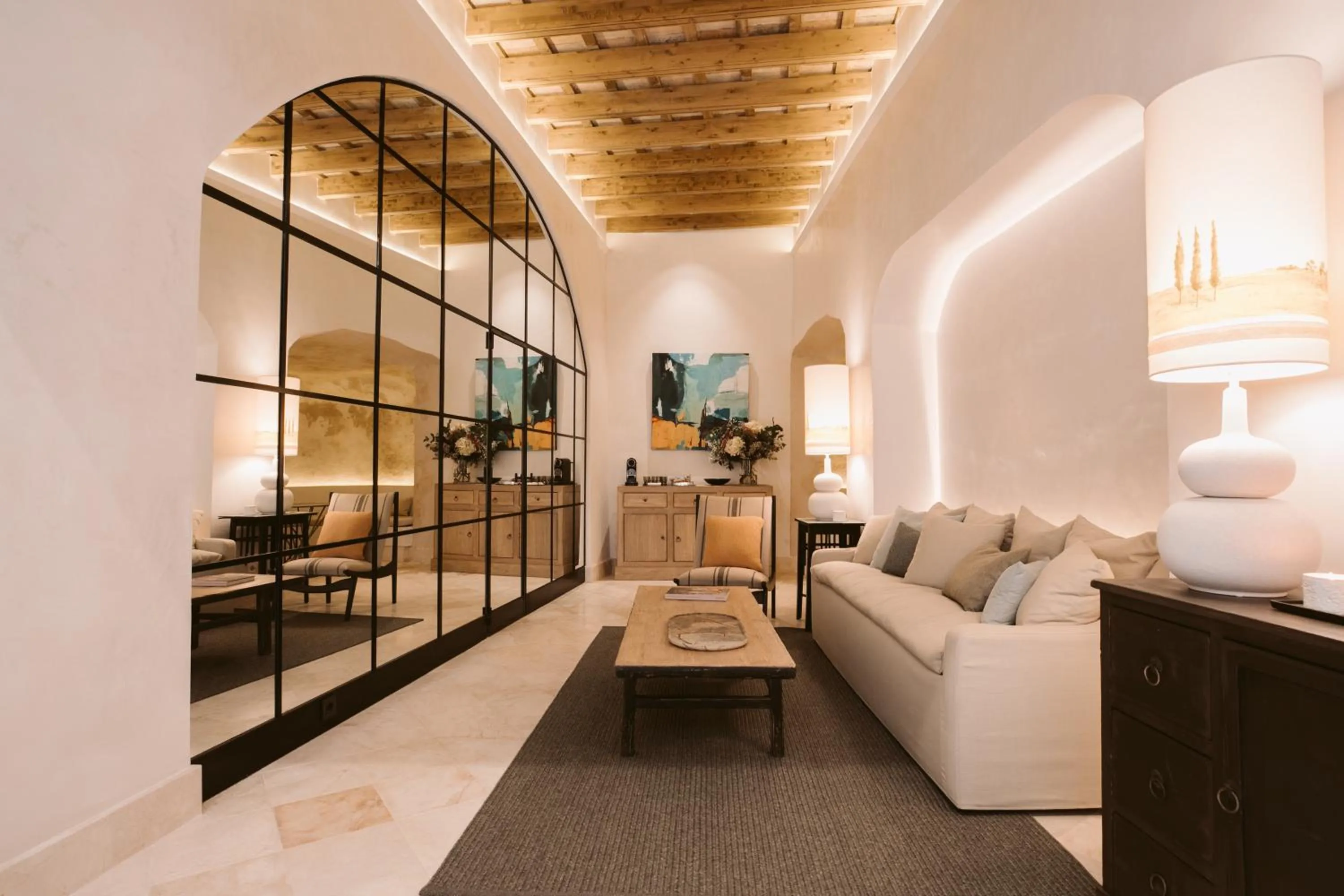 Seating area in Casa Aura Hotel