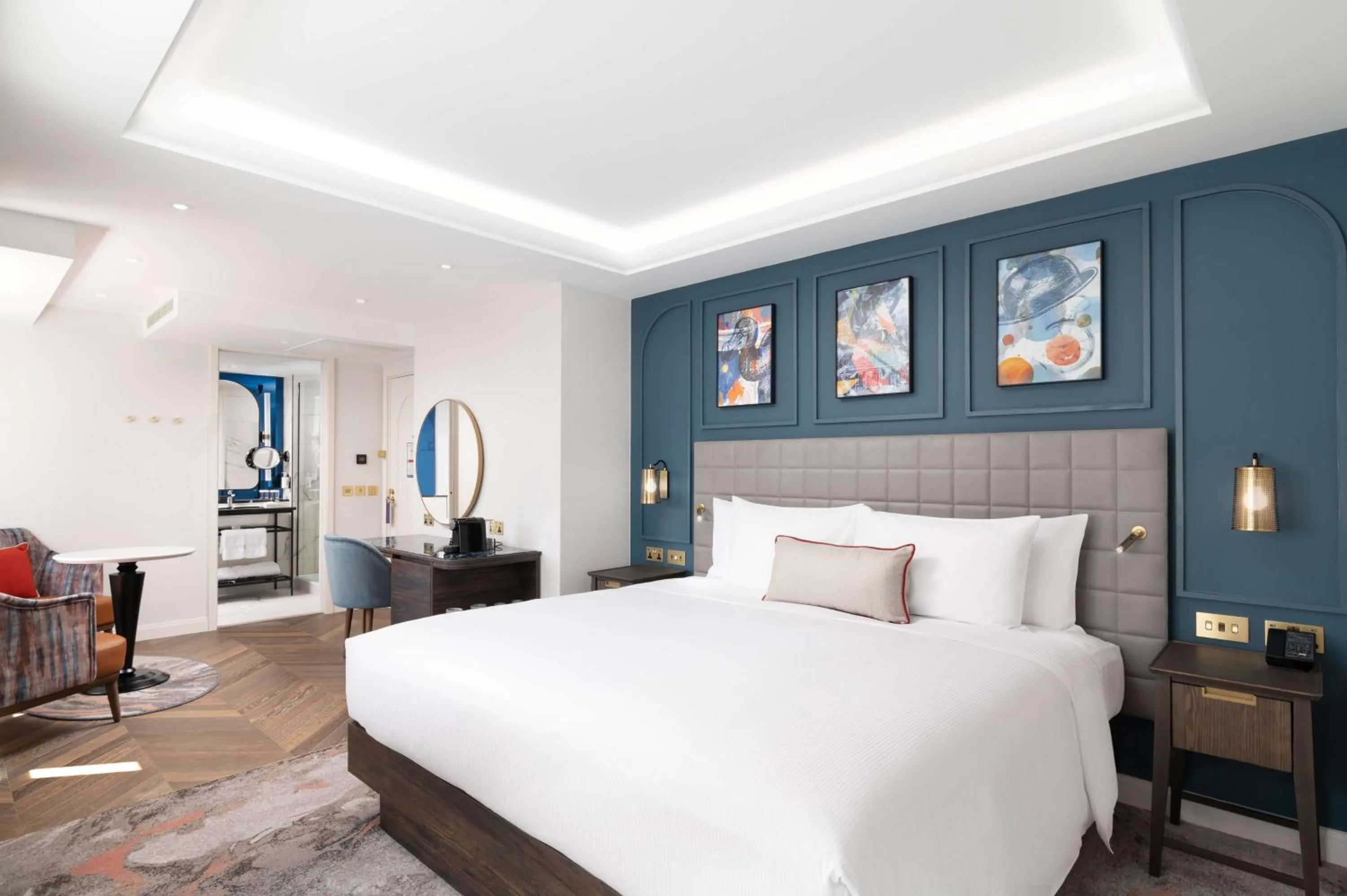 Bedroom, Bed in Lost Property St Pauls London, Curio Collection By Hilton