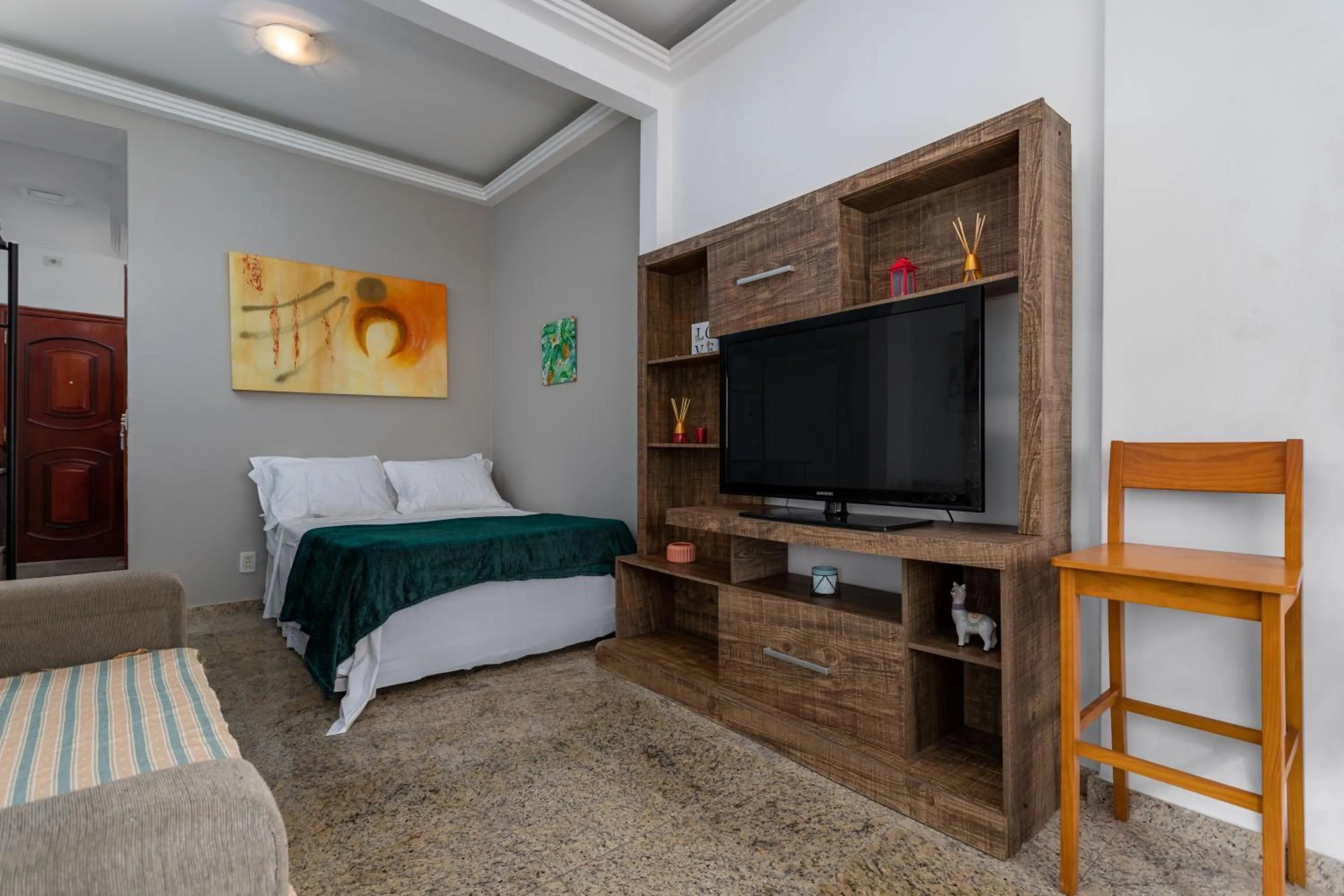 TV and multimedia, Bed in Atlântica Vista Mar com Charme