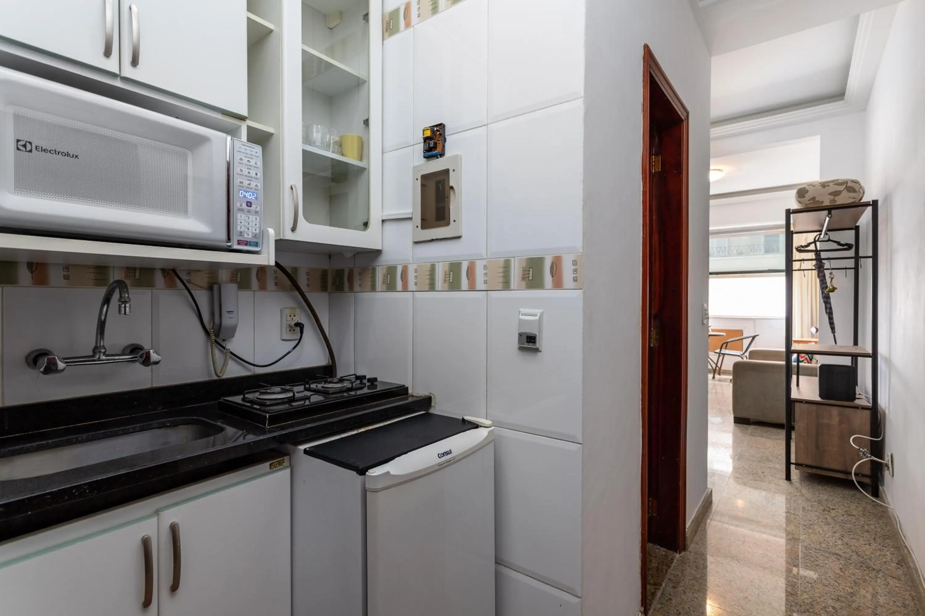 Kitchen or kitchenette in Atlântica Vista Mar com Charme