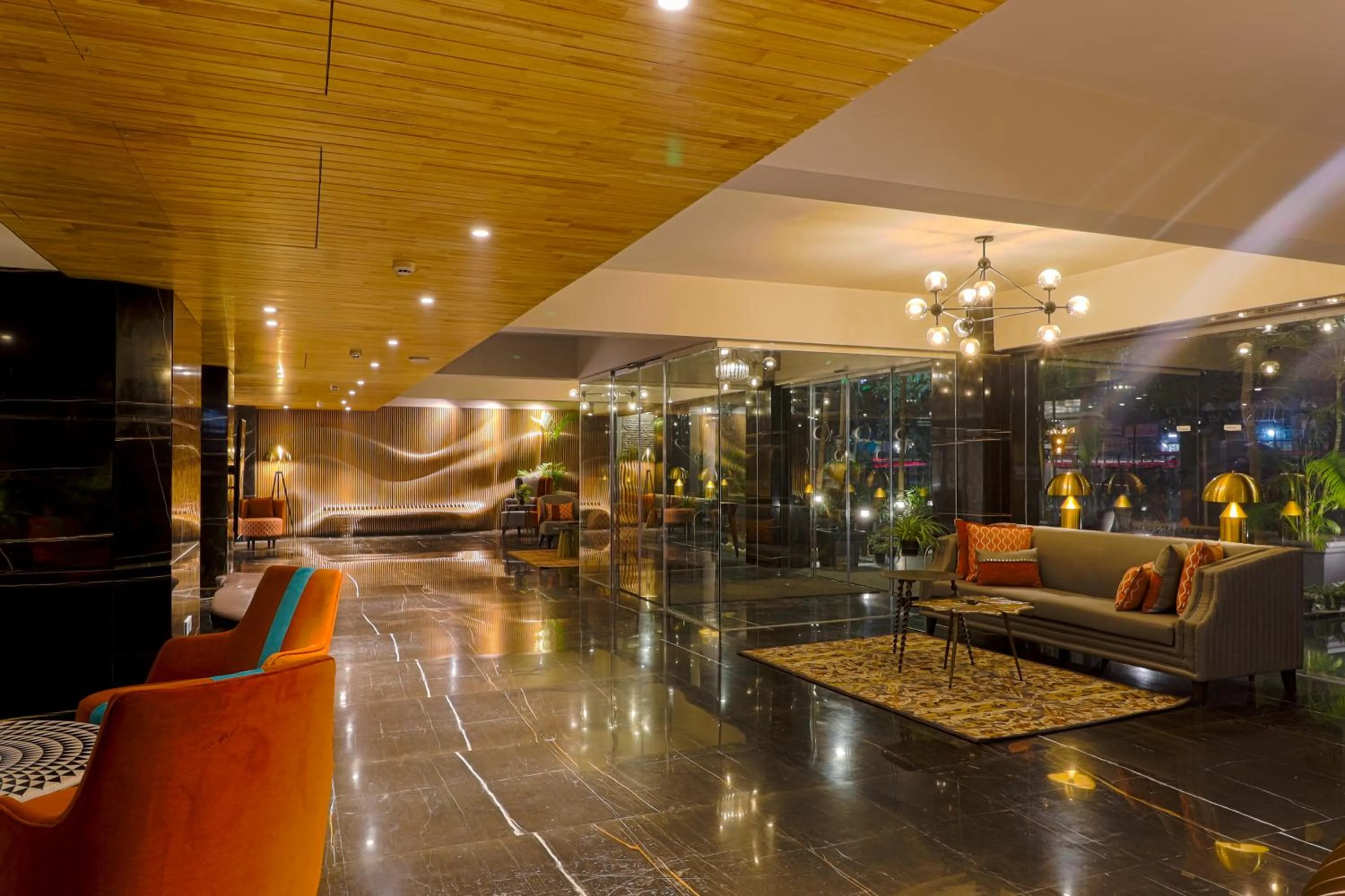 Lobby or reception in AIR by Ahuja Residences