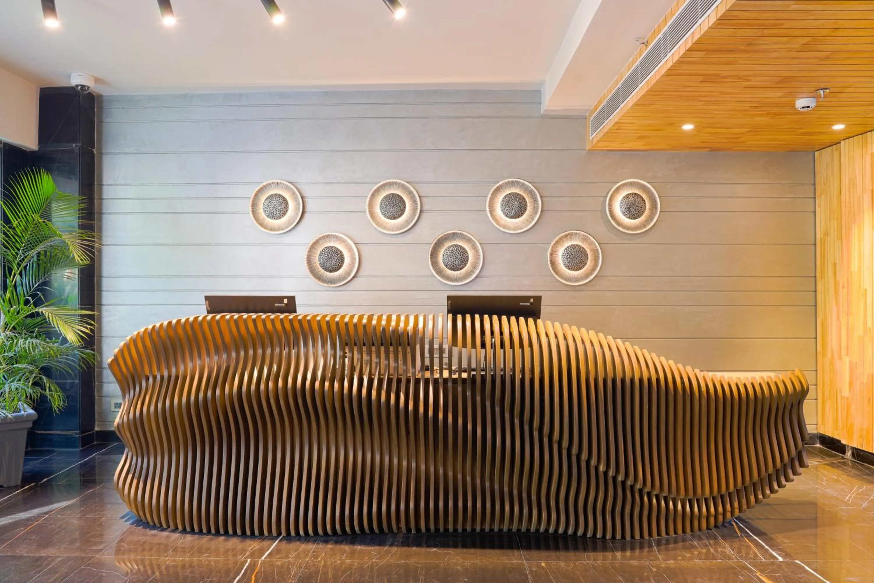 Lobby or reception in AIR by Ahuja Residences