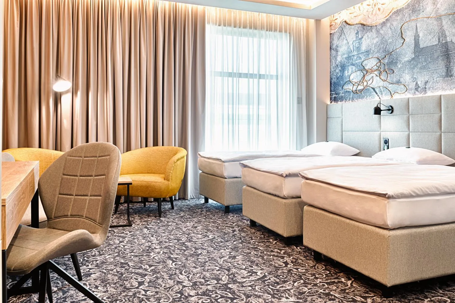 Bed in Hotel The Loom