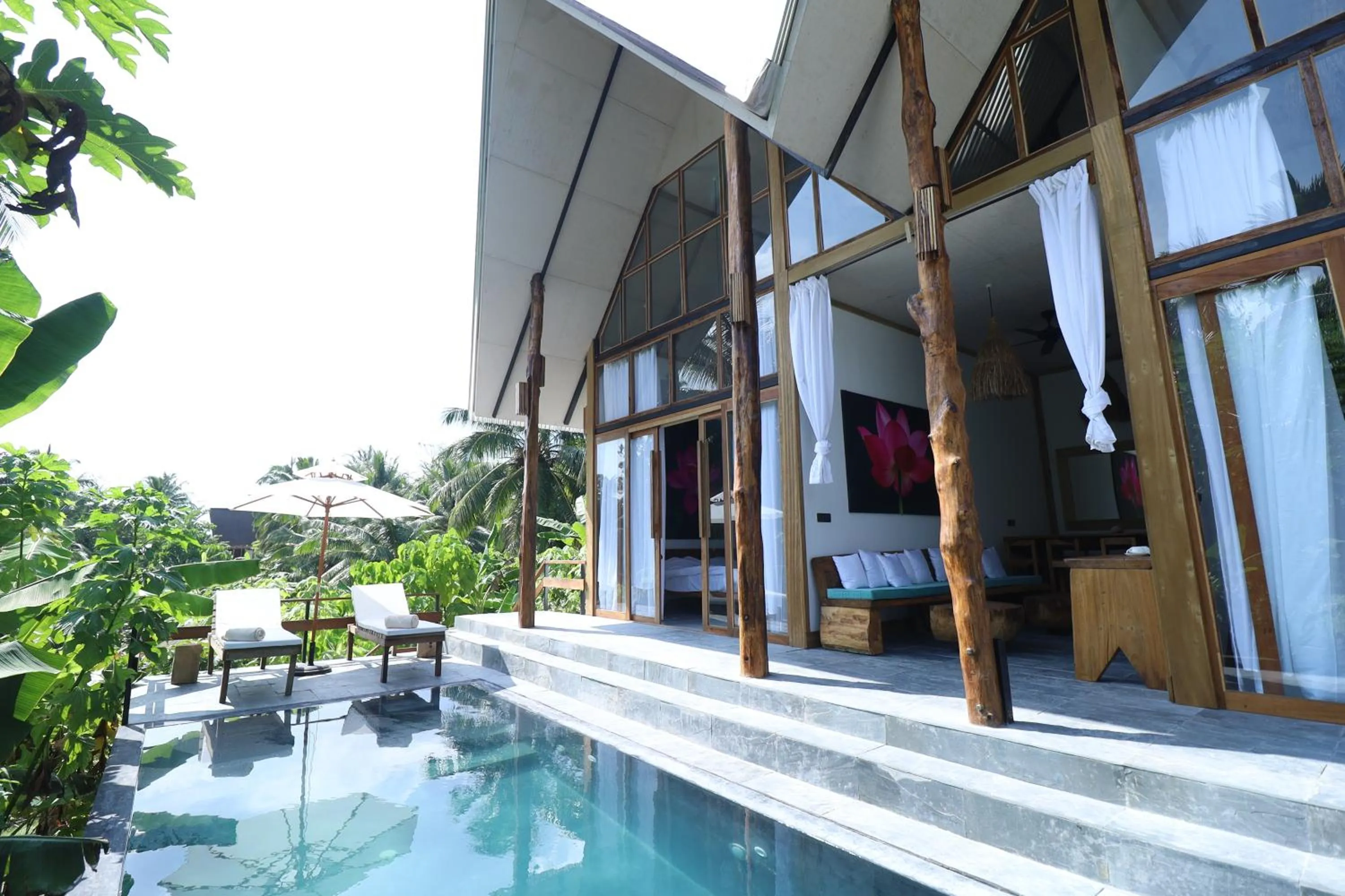 Pool view in Satya Boutique Resort & Spa