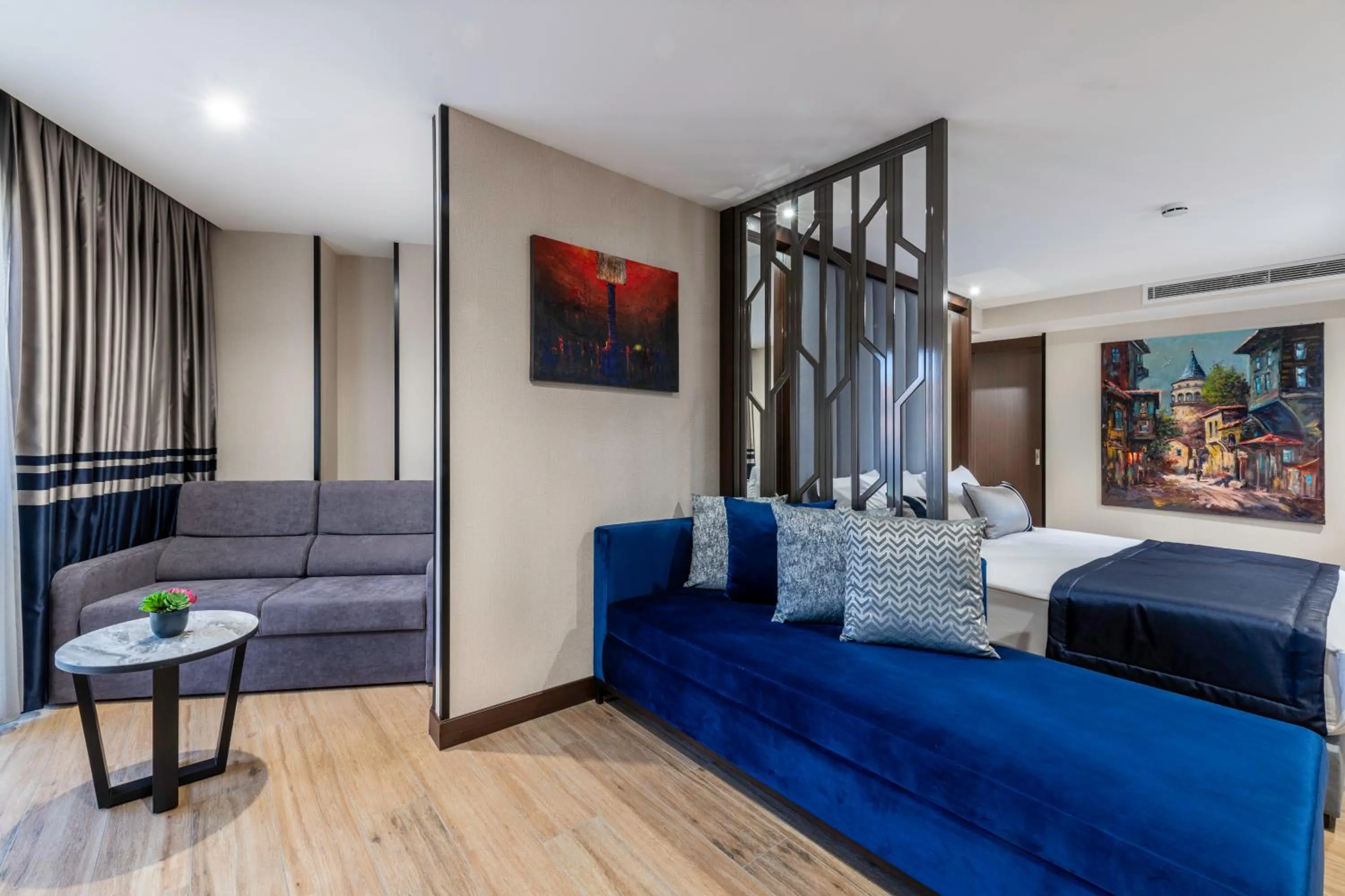 Seating area in Aprilis Deluxe Hotel