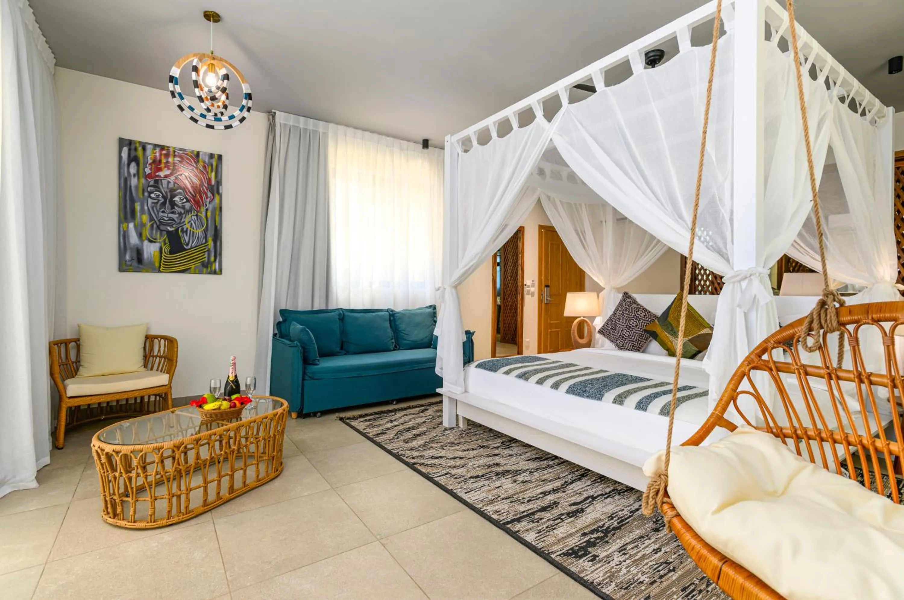 Photo of the whole room, Bed in TOA Hotel & Spa Zanzibar