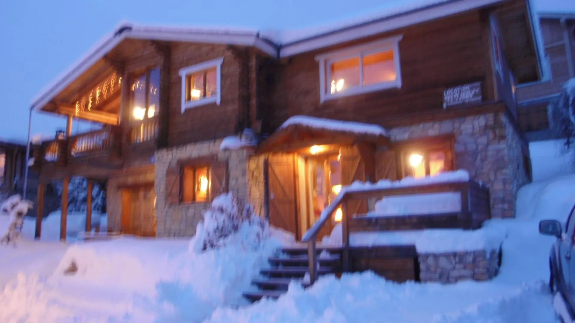 Patio in Appartements dans Chalet